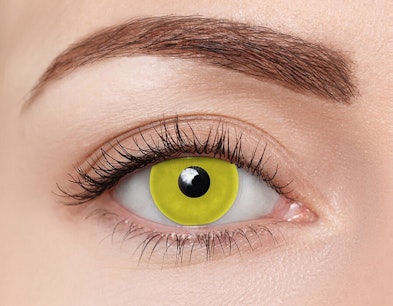 clearcolor™ Halloween Kontaktlinsen Zombie Yellow Monatslinsen 2 Linsen pro Packung, pro Auge