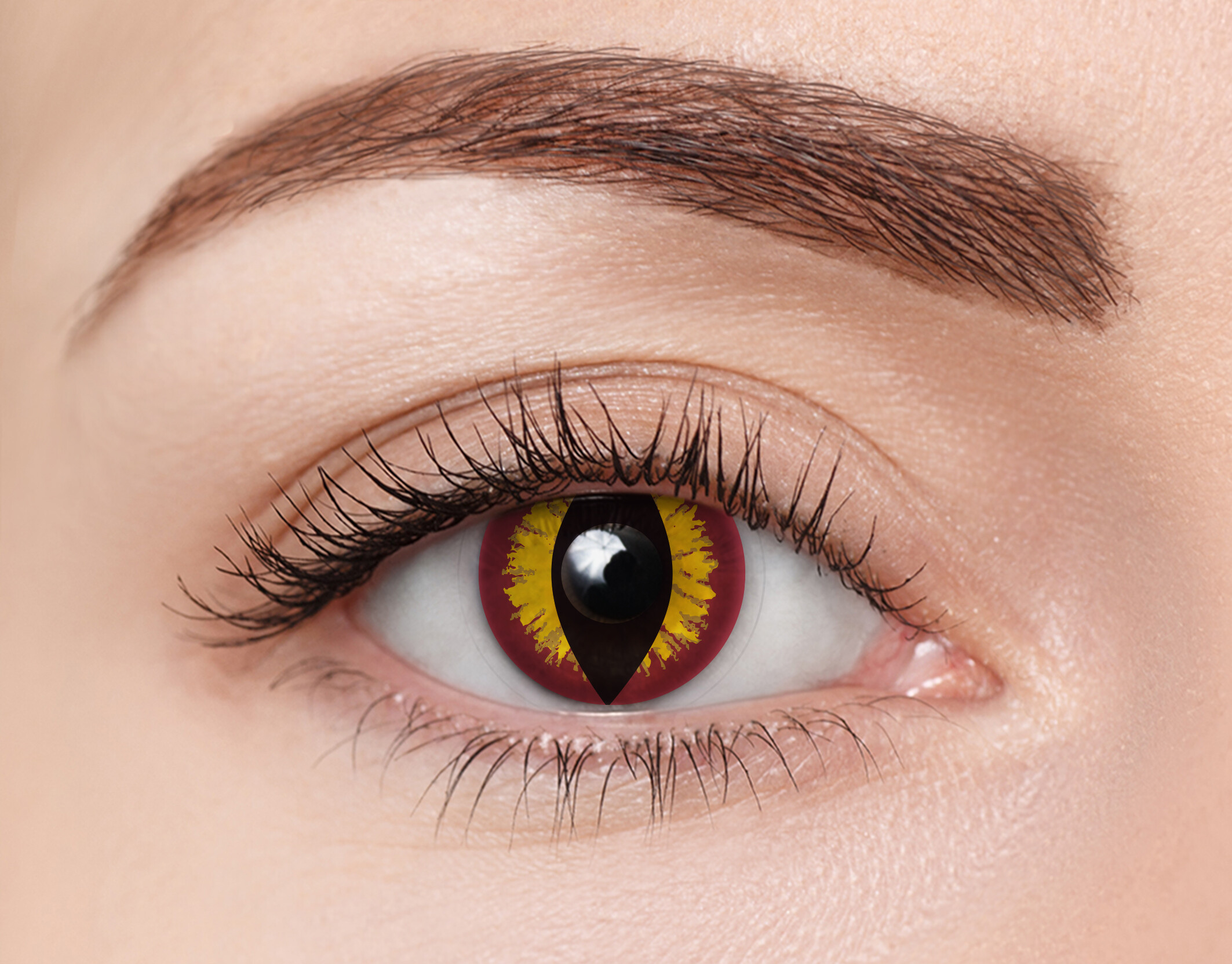 Front clearcolor™ Halloween Kontaktlinsen Banshee Monatslinsen 2 Linsen pro Packung, pro Auge