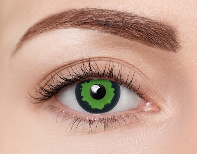 clearcolor™ Halloween Kontaktlinsen Green Troll Monatslinsen 2 Linsen pro Packung, pro Auge