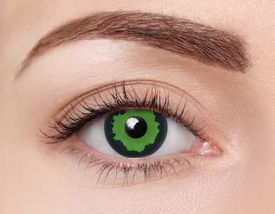 clearcolor™ Halloween Kontaktlinsen Green Troll Monatslinsen 2 Linsen pro Packung, pro Auge