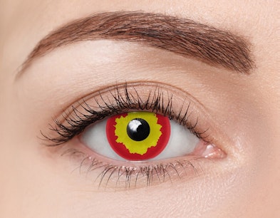 clearcolor™ Halloween Kontaktlinsen Fire Monatslinsen 2 Linsen pro Packung, pro Auge