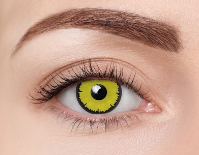 clearcolor™ Halloween Kontaktlinsen Angelic Yellow Monatslinsen 2 Linsen pro Packung, pro Auge