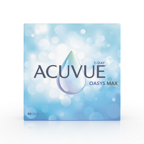 Front ACUVUE® ACUVUE® OASYS MAX 1-Day 90er Tageslinsen 90 Linsen pro Packung, pro Auge