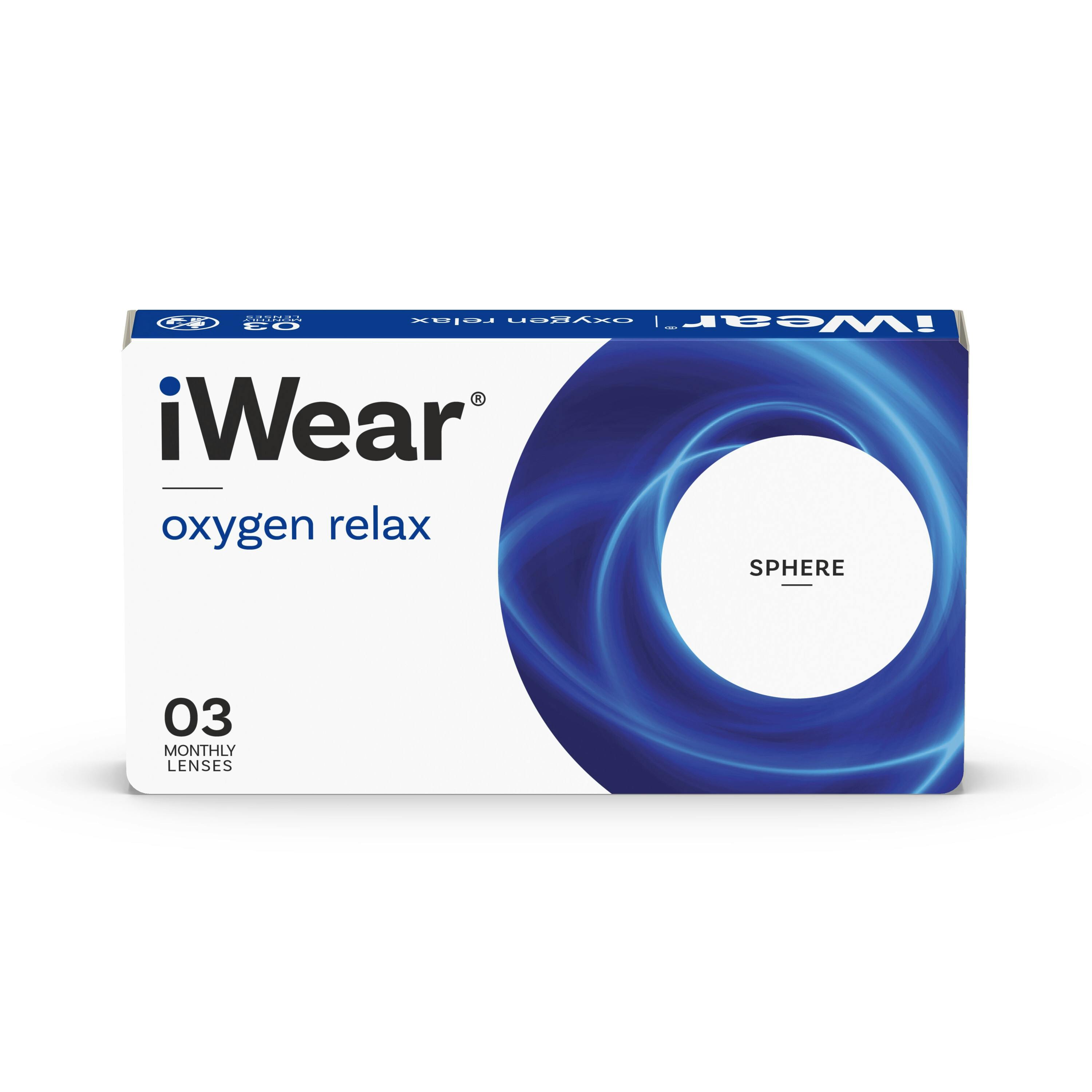 Front, iWear oxygen 3er Monatslinsen Sphärisch