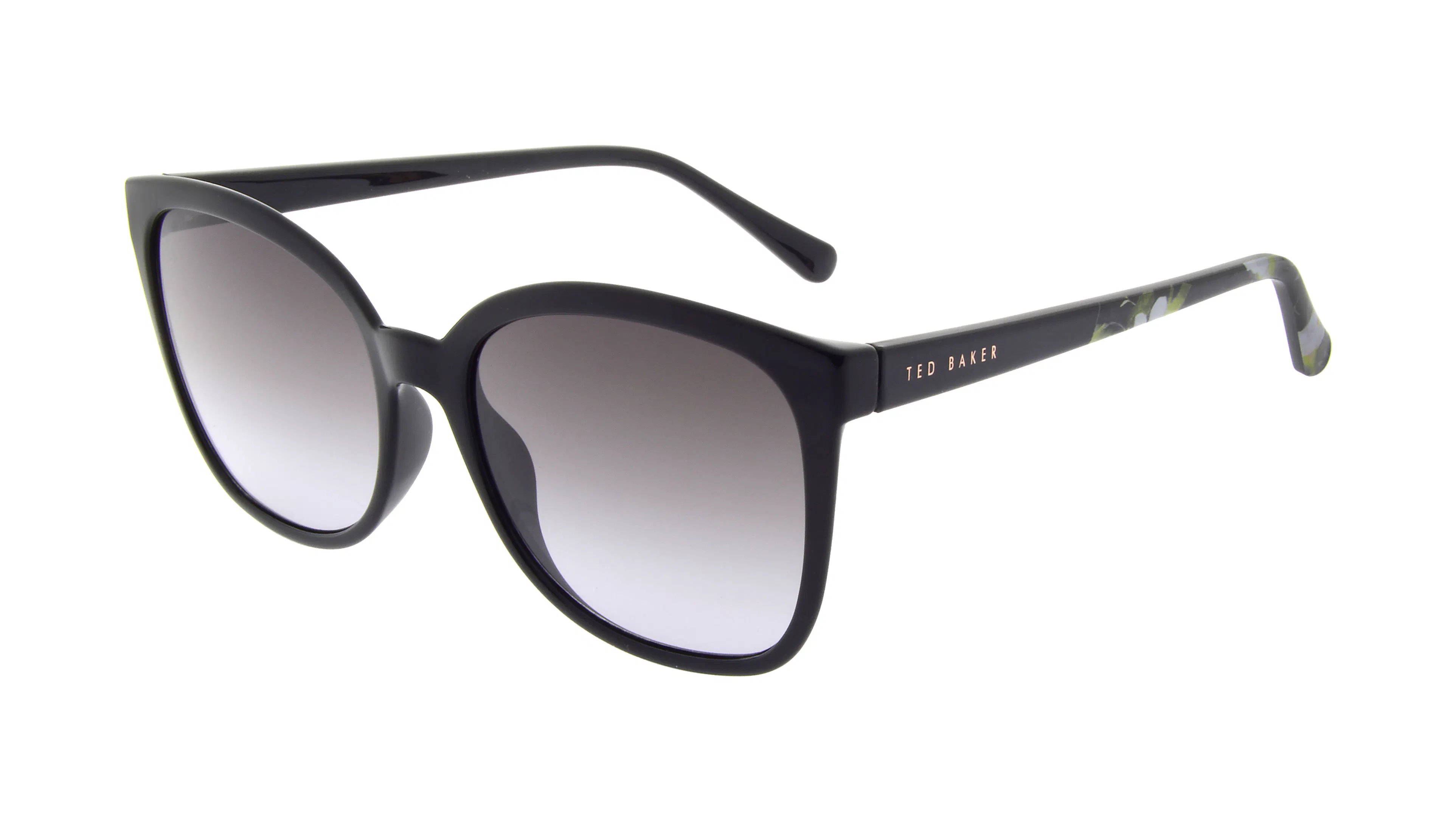 Occhiali Da Sole Donna Ted Baker Romey TB1688 001 - Nero/Marrone Sfumato UV400 - Foto 4