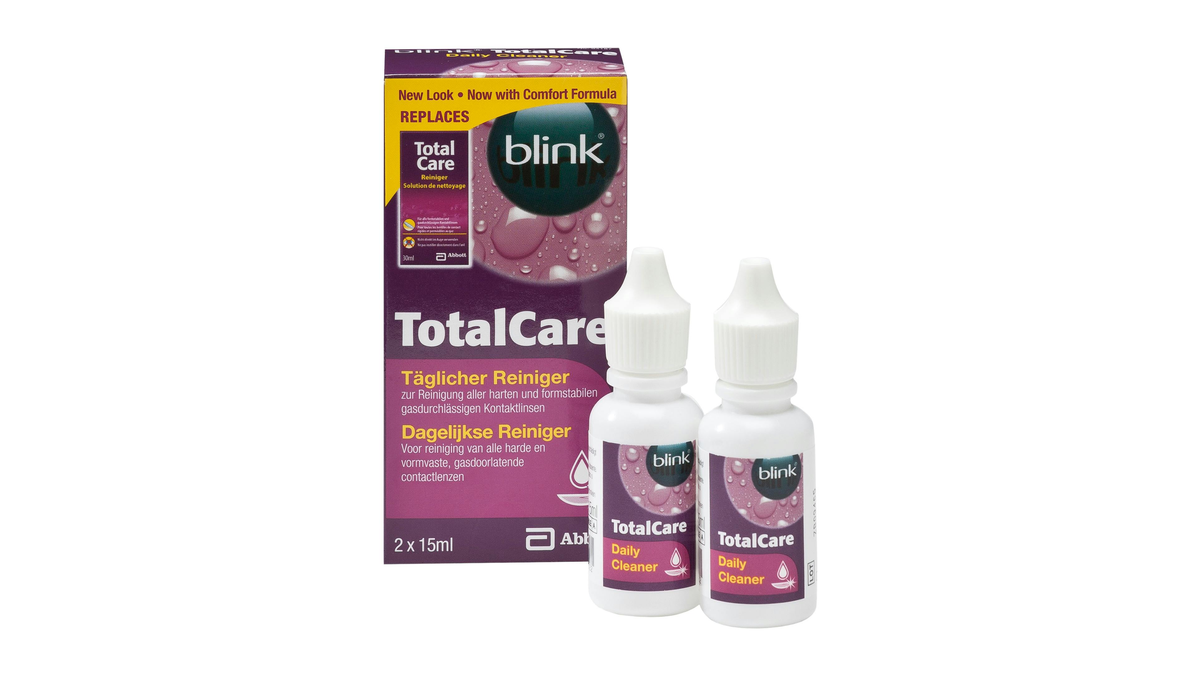 Front, Blink Total Care Reiniger Standardgröße 30ml