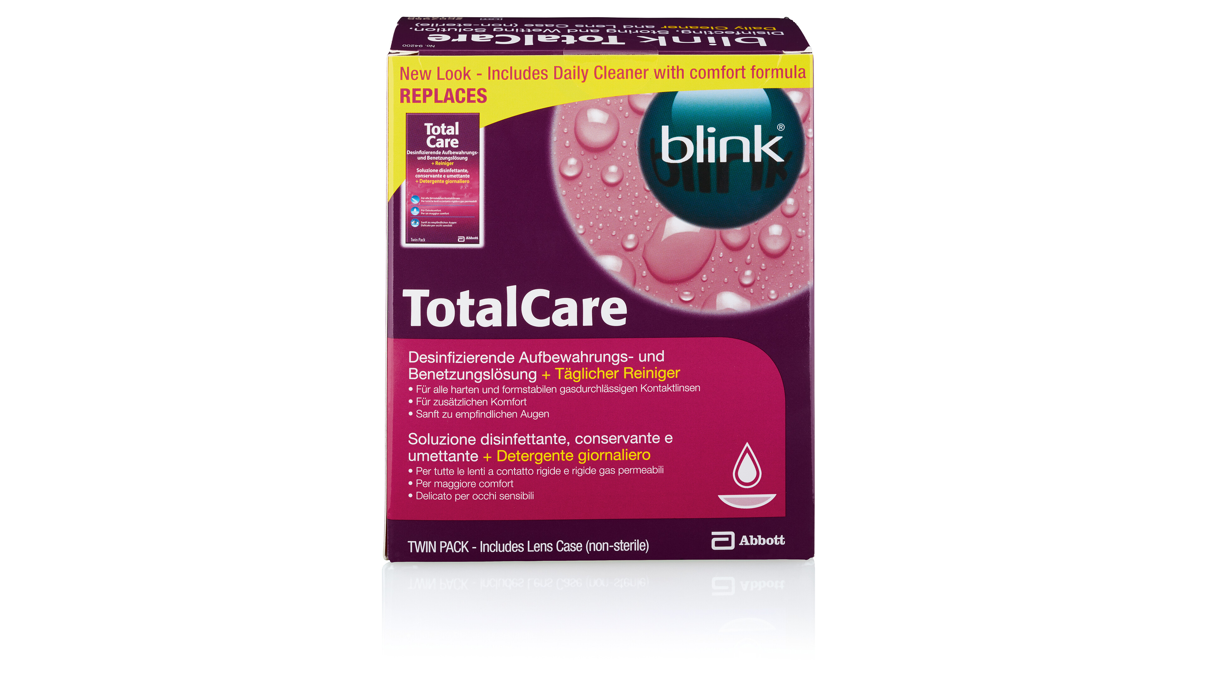Front TotalCare Blink Total Care Twinpack 2x120 ml Hartlinsenpflege Vorteilspack 300ml