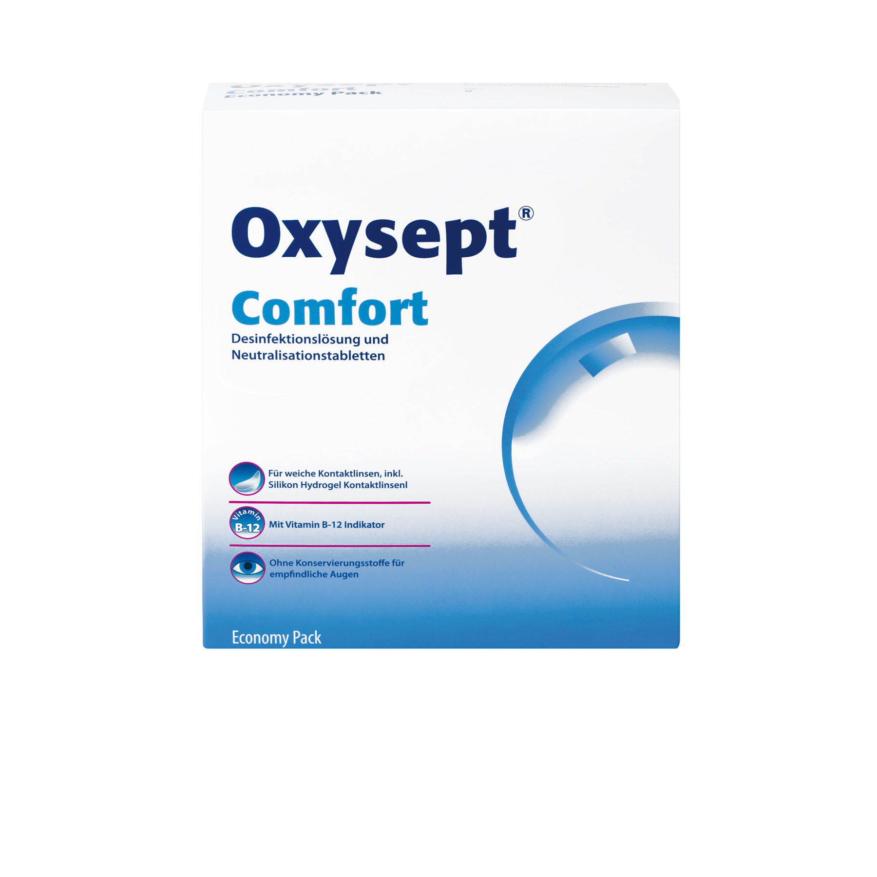 Front Oxysept Oxysept Comfort 720ml Peroxid Pflege Peroxid Pflege Doppelpack 720ml