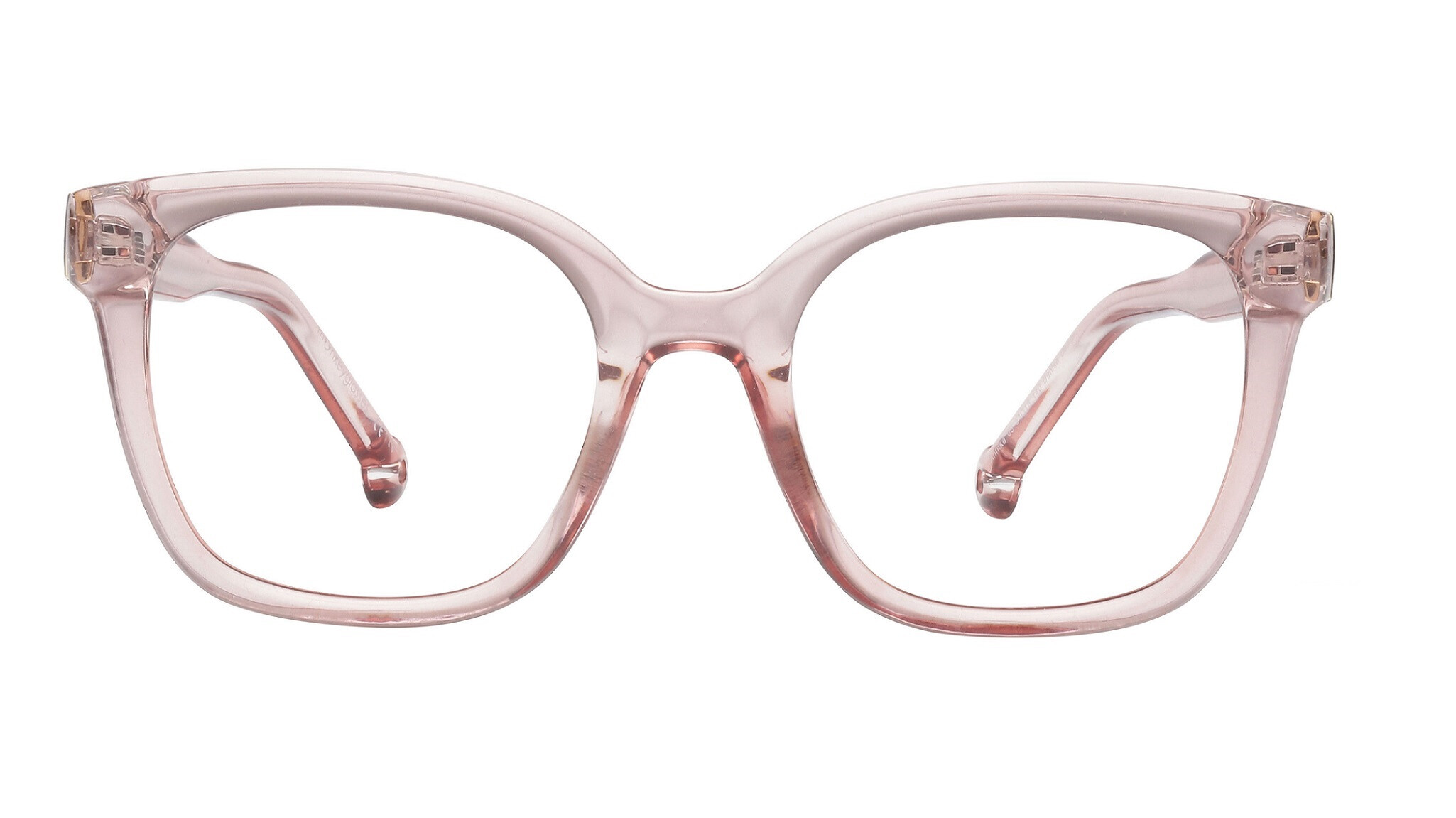 Front monkeyglasses® Monkeygl Annika 09 1 Fertiglesebrille Rosa, Transparent