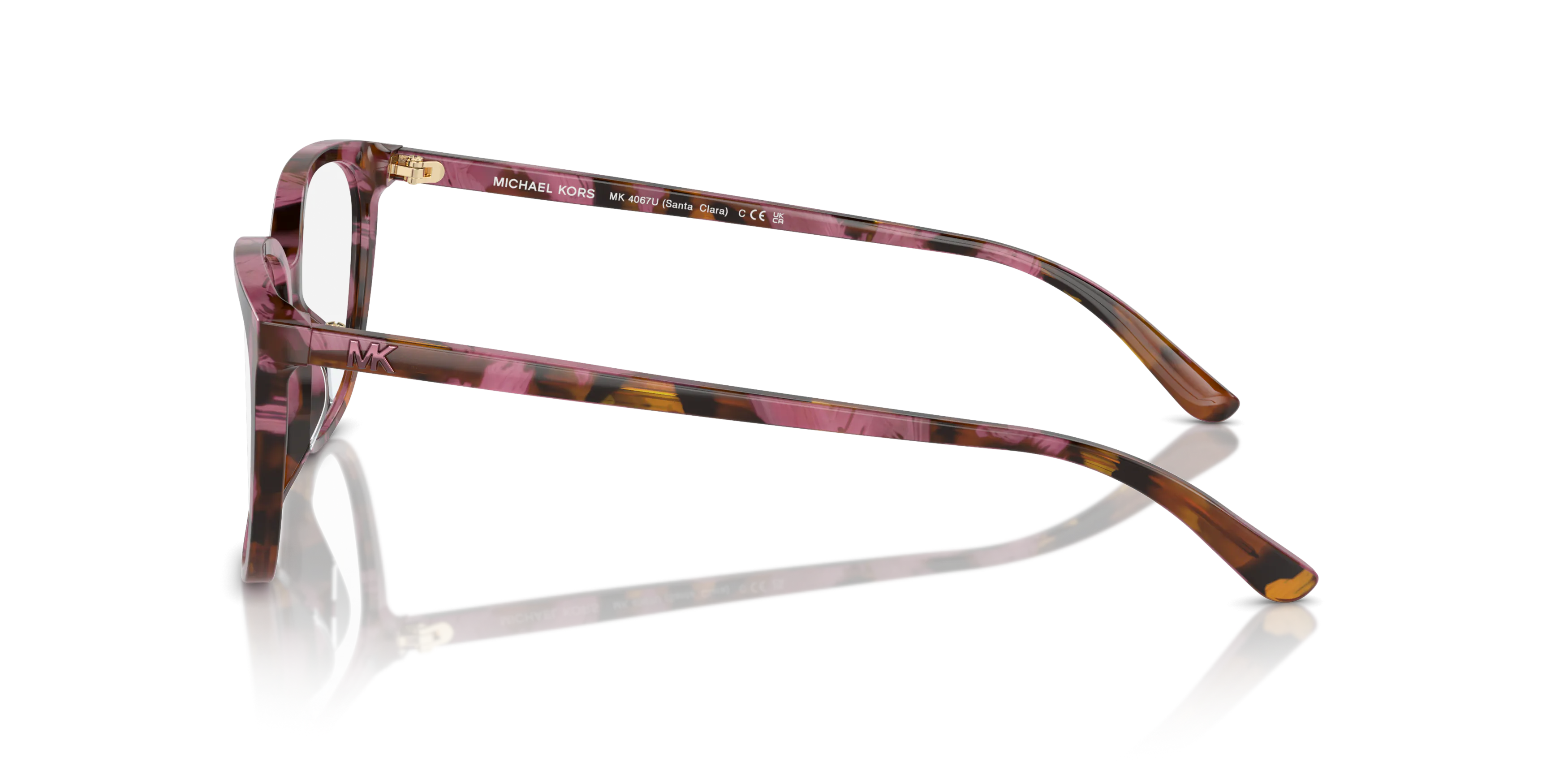 Angle_Left02, Michael Kors Santa Clara 0MK4067U 3998 Brille