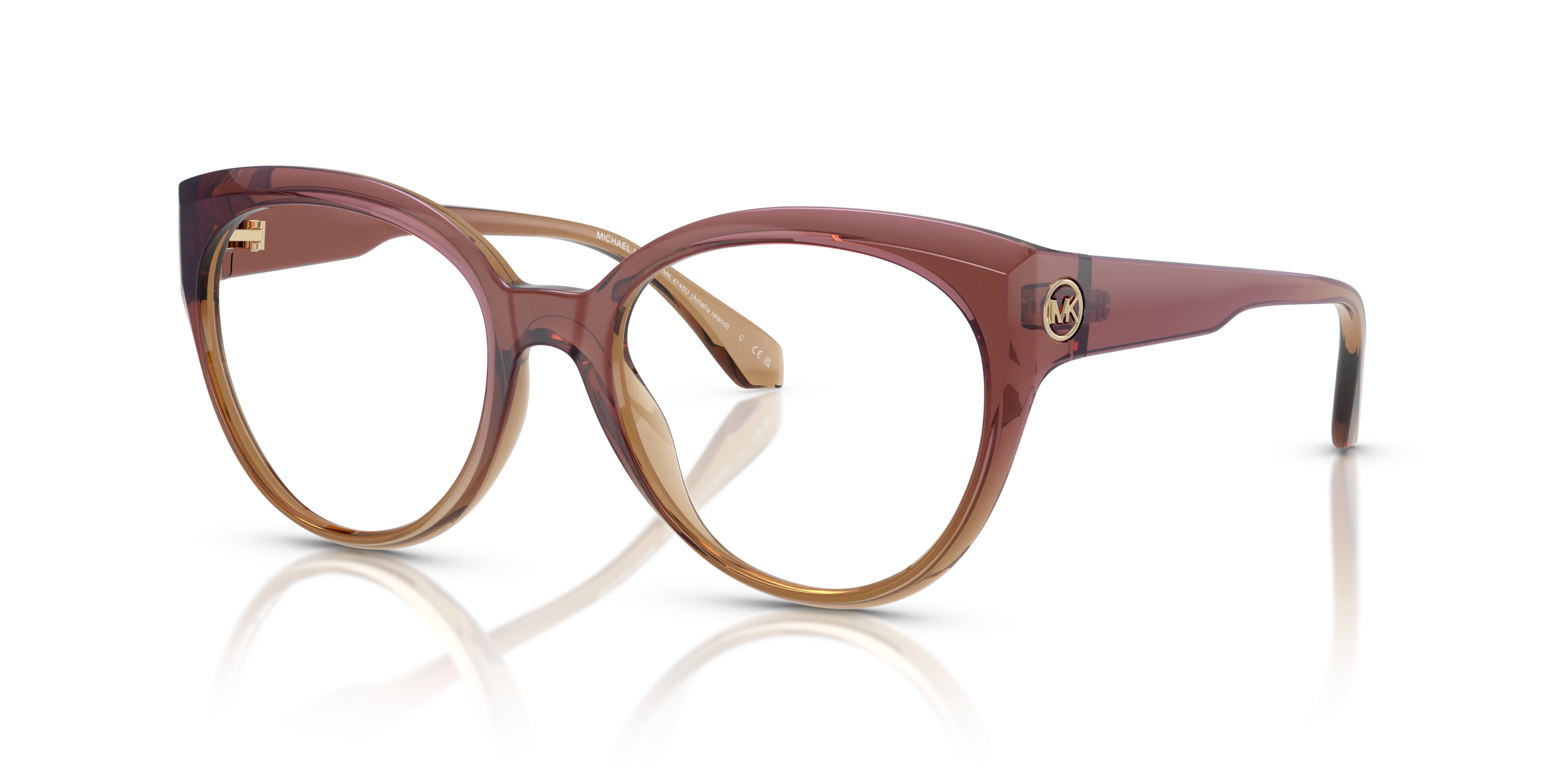 Angle_Left01, Michael Kors Amelia Island 0MK4145U 3256 Brille
