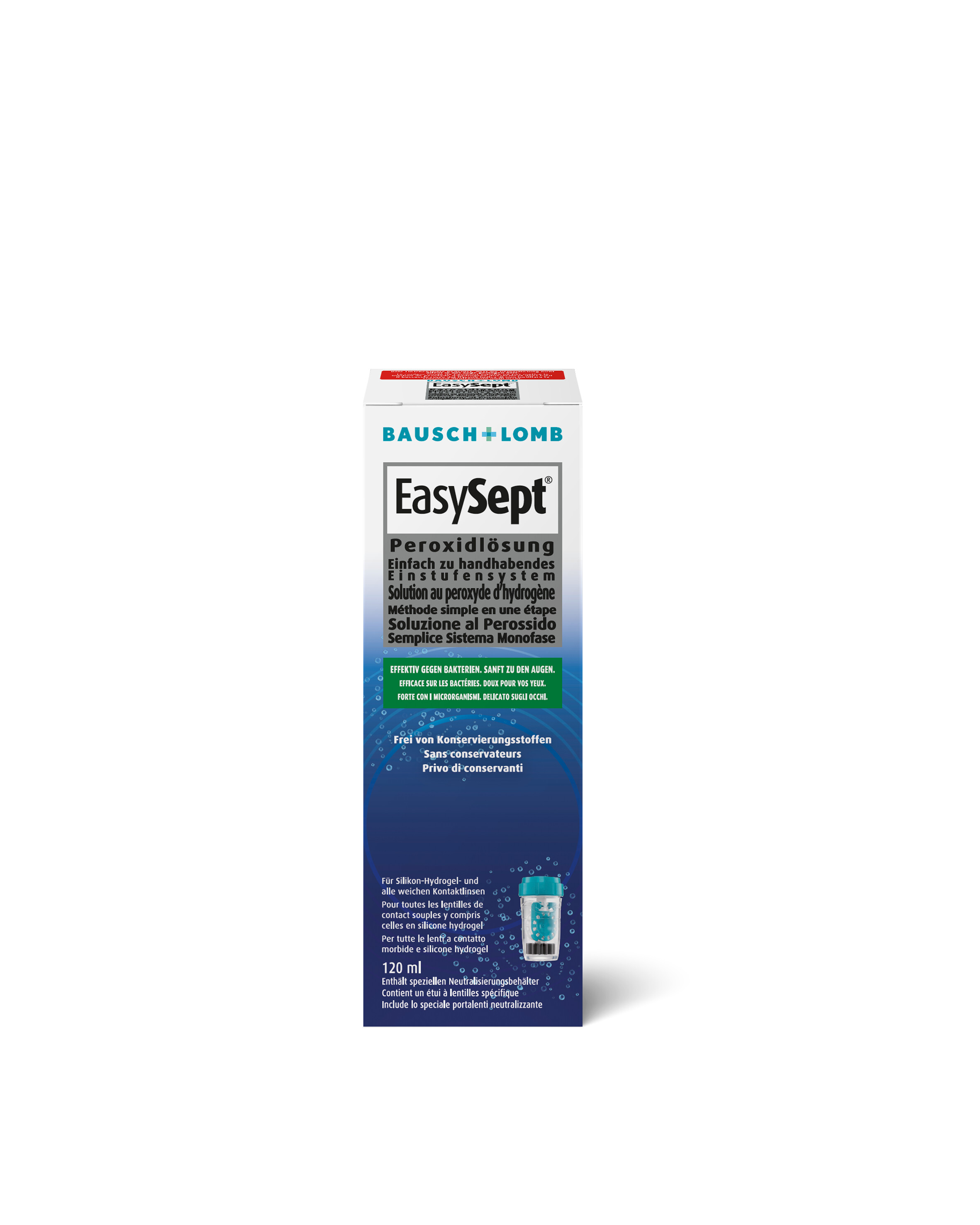 Front EasySept EasySept Starter 120 ml Peroxid Pflege Peroxid Pflege Reisepack 120ml