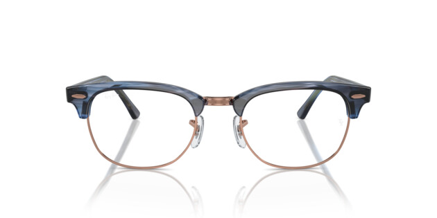 Front Ray-Ban CLUBMASTER 0RX5154 8374 Brille Pink Gold, Blau