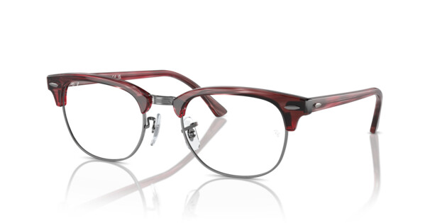 Angle_Left01 Ray-Ban CLUBMASTER 0RX5154 8376 Brille Rot, Grau