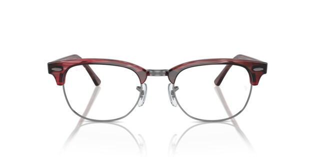 Front Ray-Ban CLUBMASTER 0RX5154 8376 Brille Rot, Grau