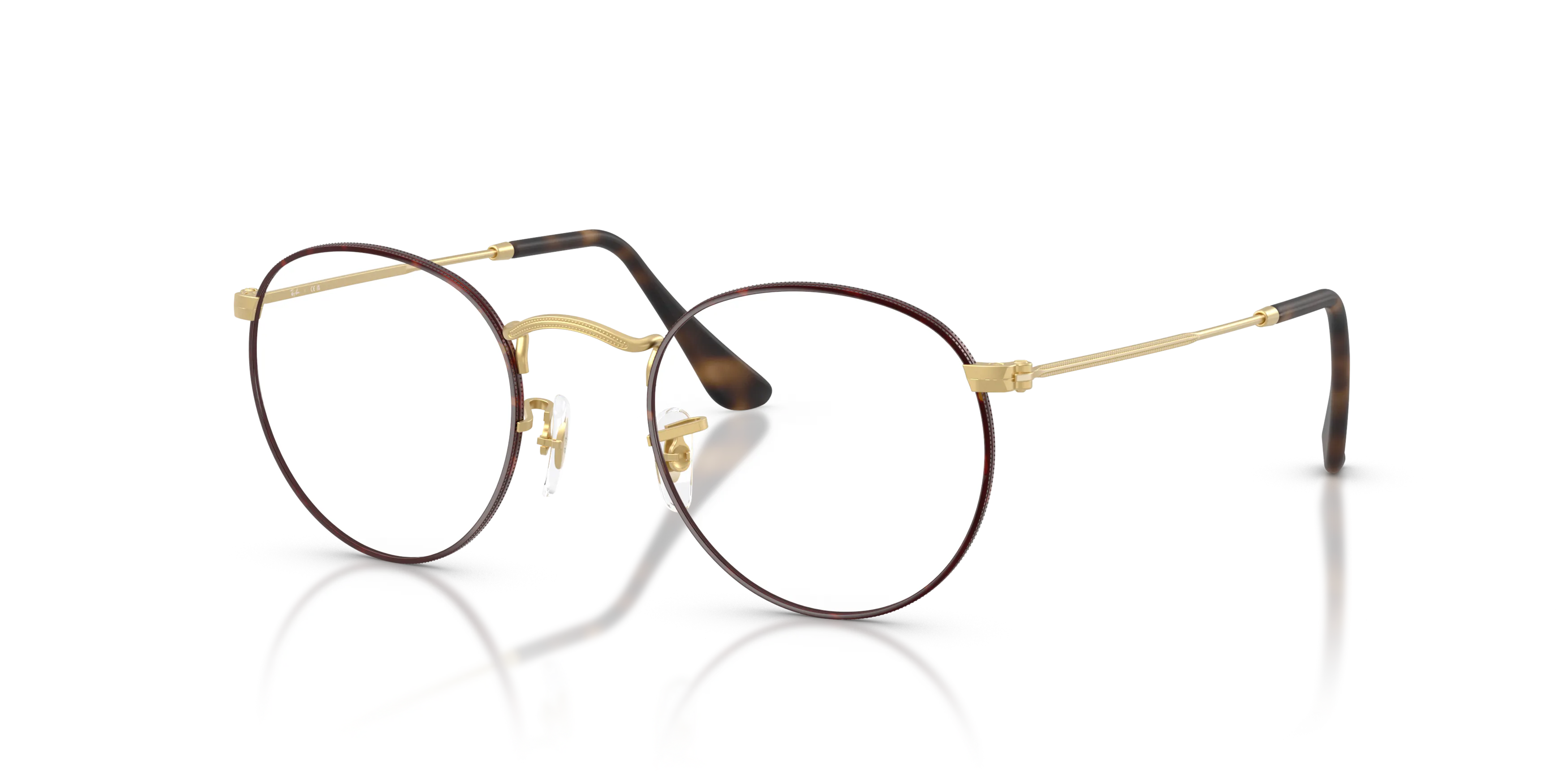 Angle_Left01, Ray-Ban Round Metal Optics 0RX3447V 3188 Brille