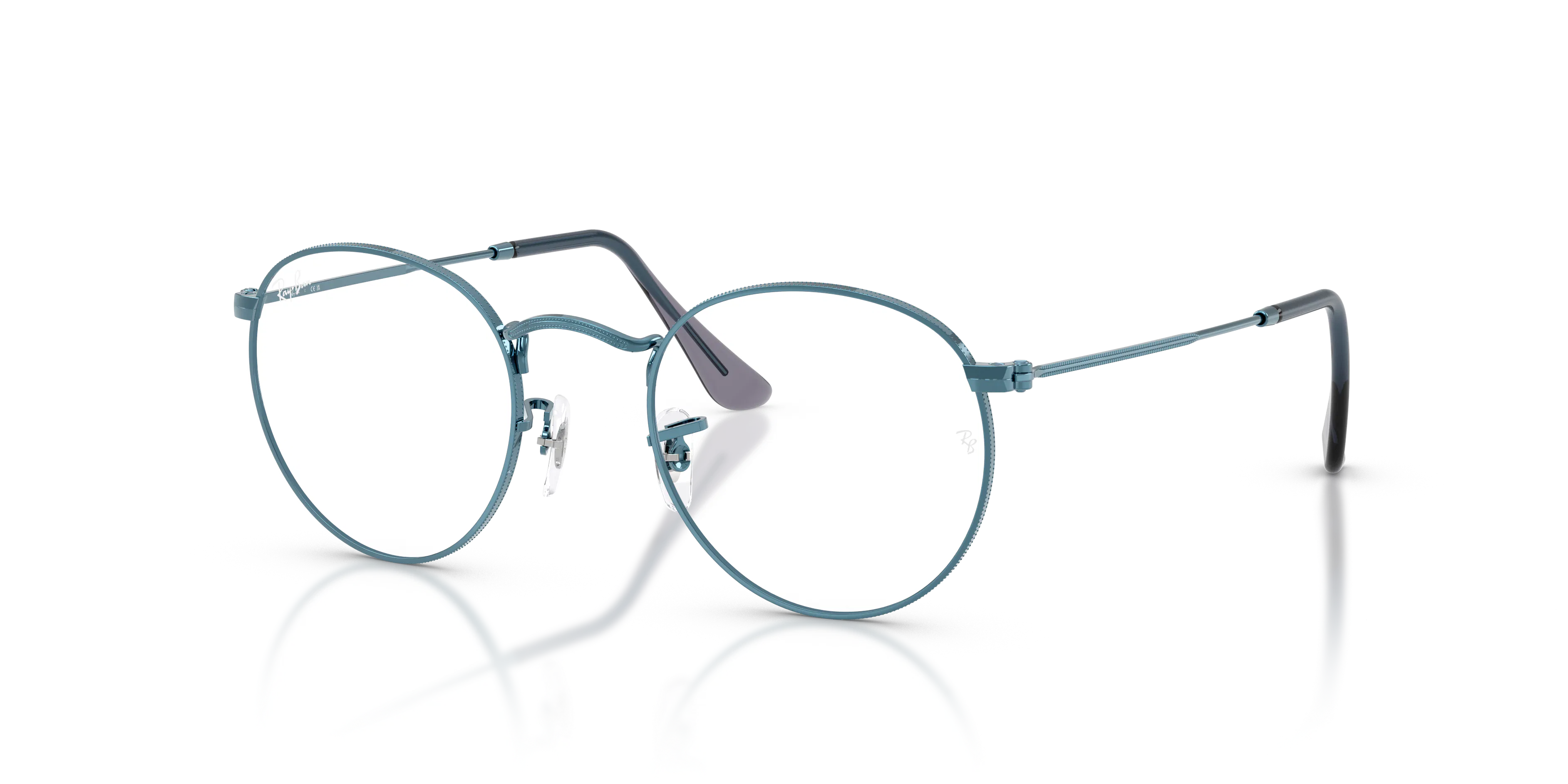 Angle_Left01, Ray-Ban Blue ROUND METAL 0RX3447V 3224 Brille