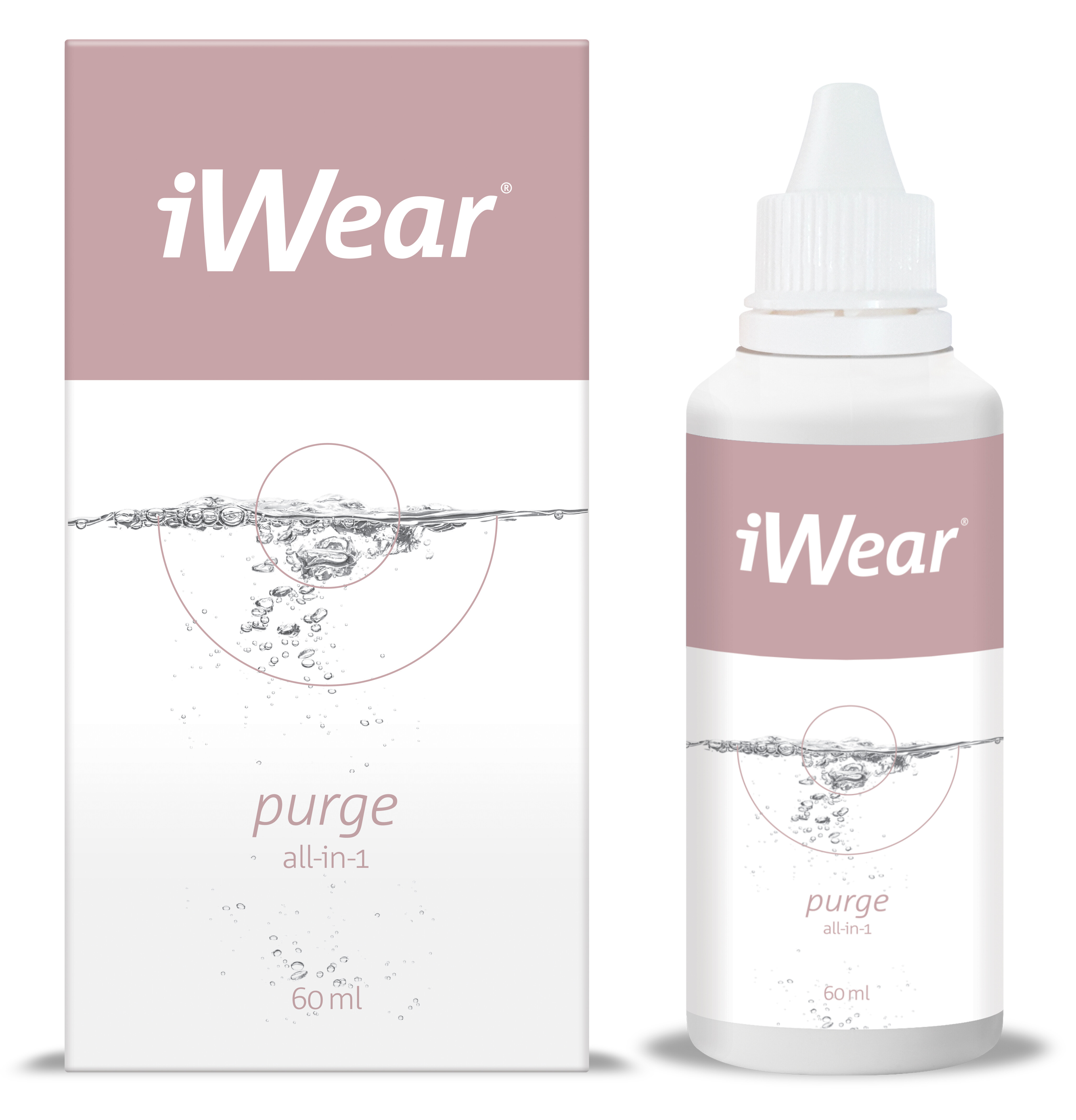 Front iWear® iWear purge 60ml All-in-One Pflege All-in-One Pflege Reisepack 60ml