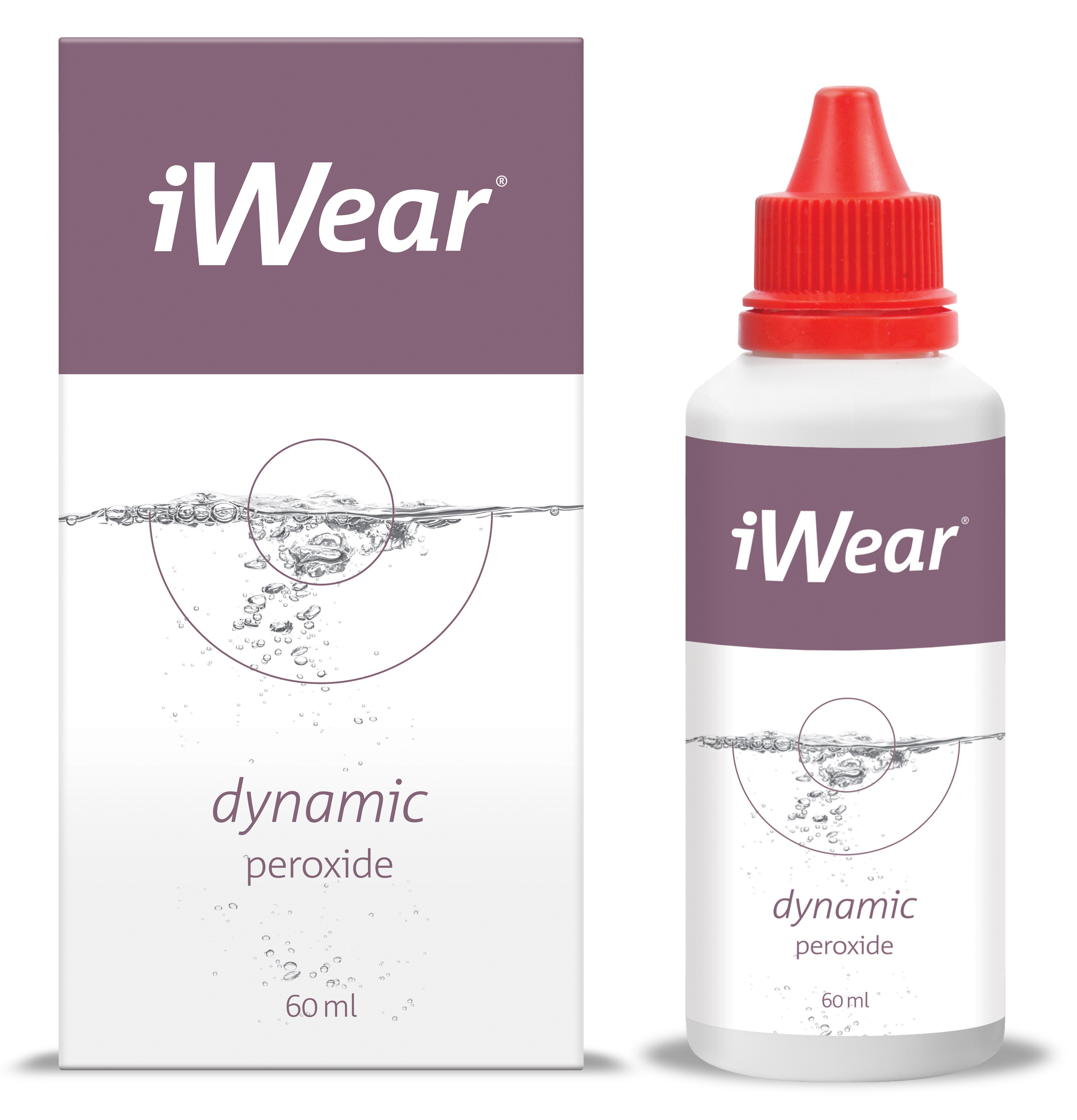 Front iWear® iWear dynamic 60ml Peroxid Pflege Peroxid Pflege Reisepack 60ml