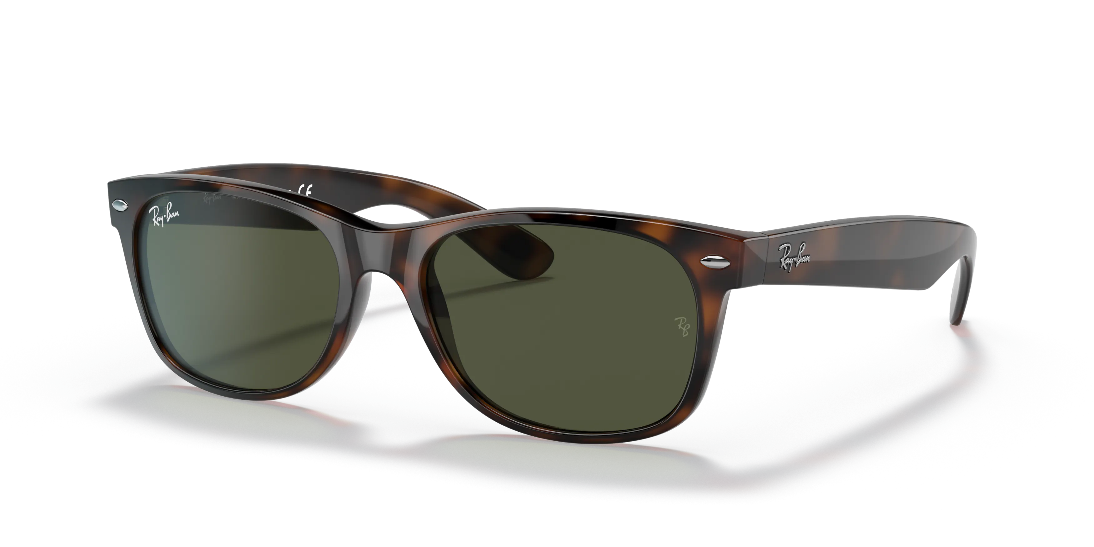 Angle_Left01, Ray-Ban New Wayfarer Classic 0RB2132 902 Sonnenbrille