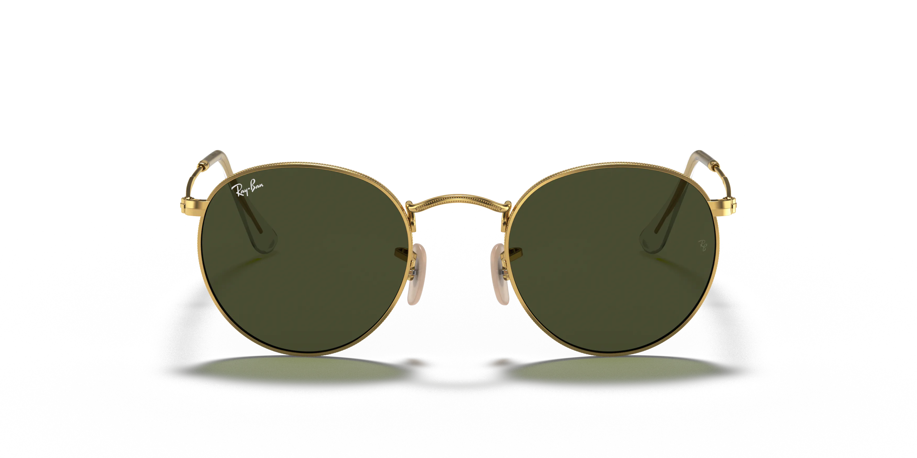 Front, Ray-Ban ROUND METAL 0RB3447 001 Sonnenbrille