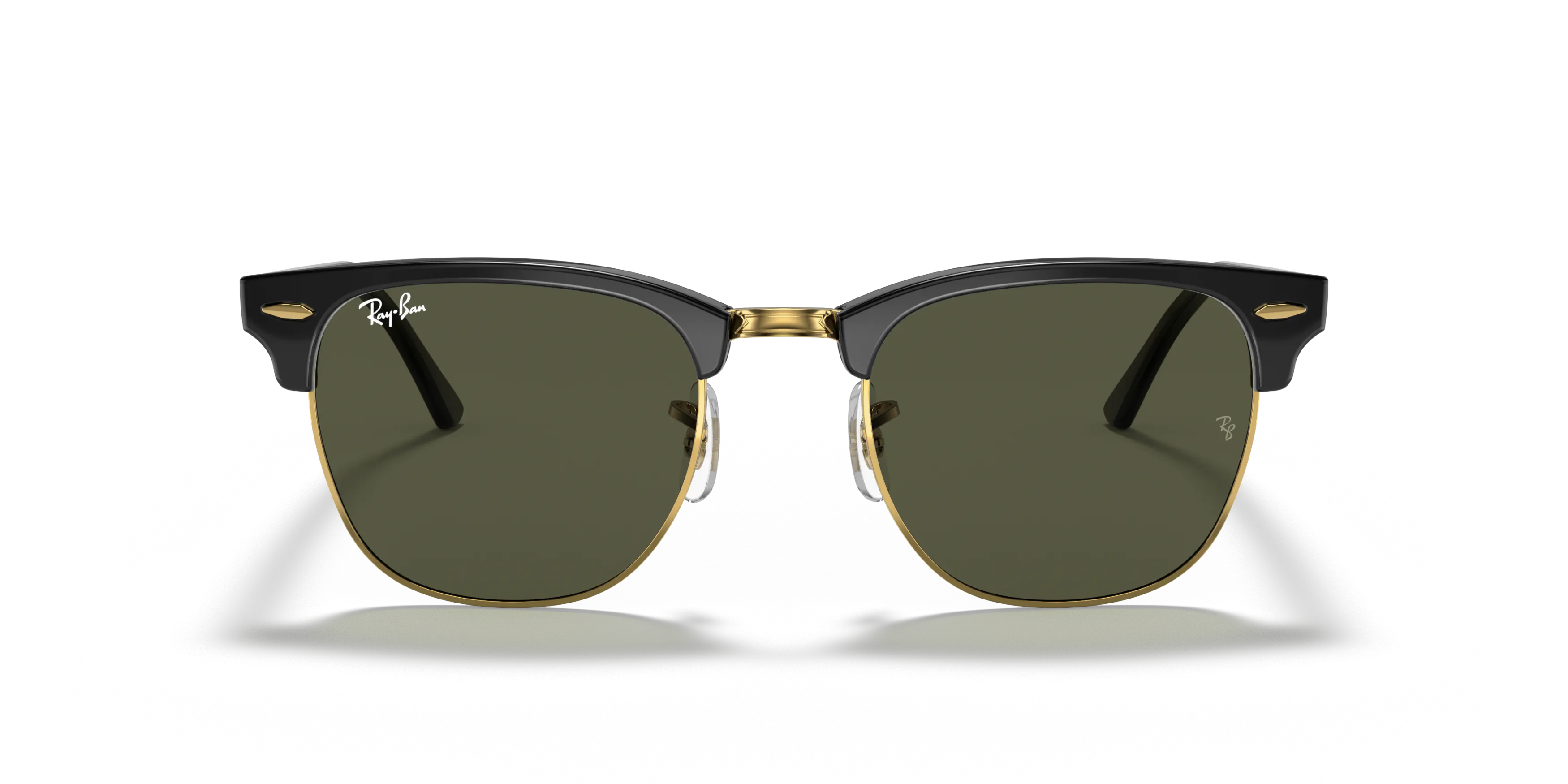 Front, Ray-Ban Clubmaster Classic 0RB3016 W0365 Sonnenbrille
