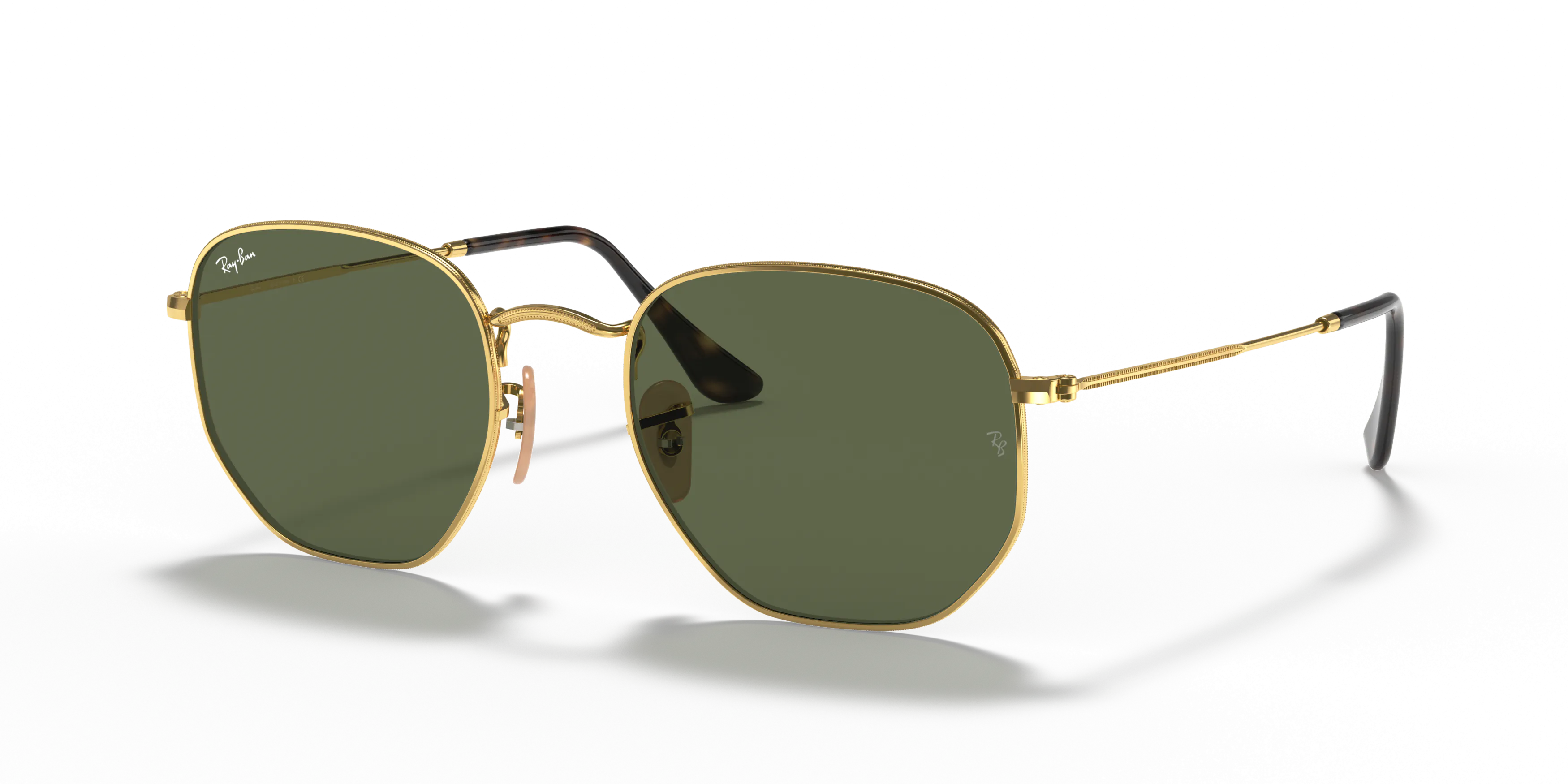 Angle_Left01, Ray-Ban Hexagonal Flat Lenses 0RB3548N 001 Sonnenbrille