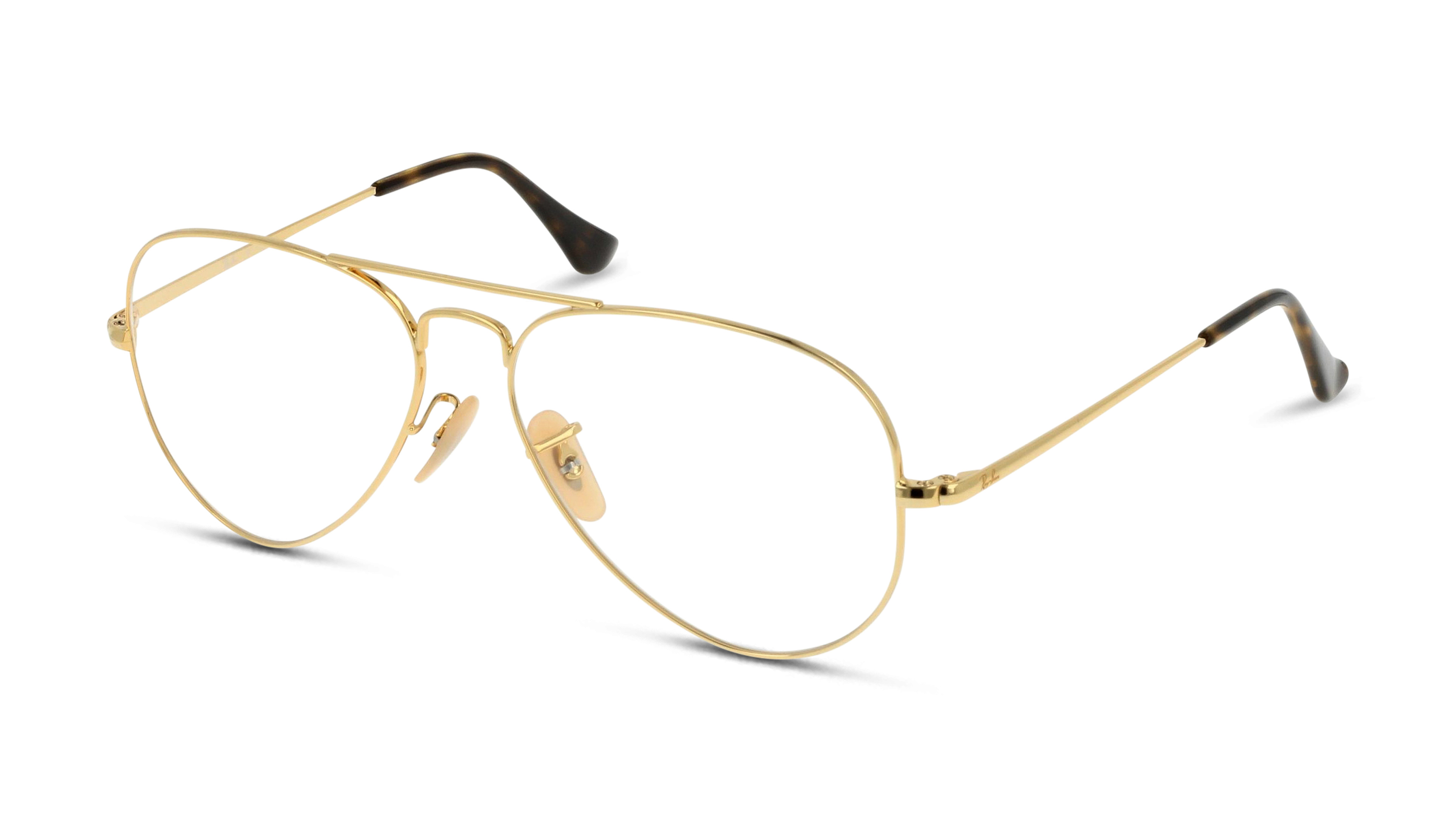 Angle_Left01 Ray-Ban AVIATOR 0RX6489 2500 Brille Goldfarben