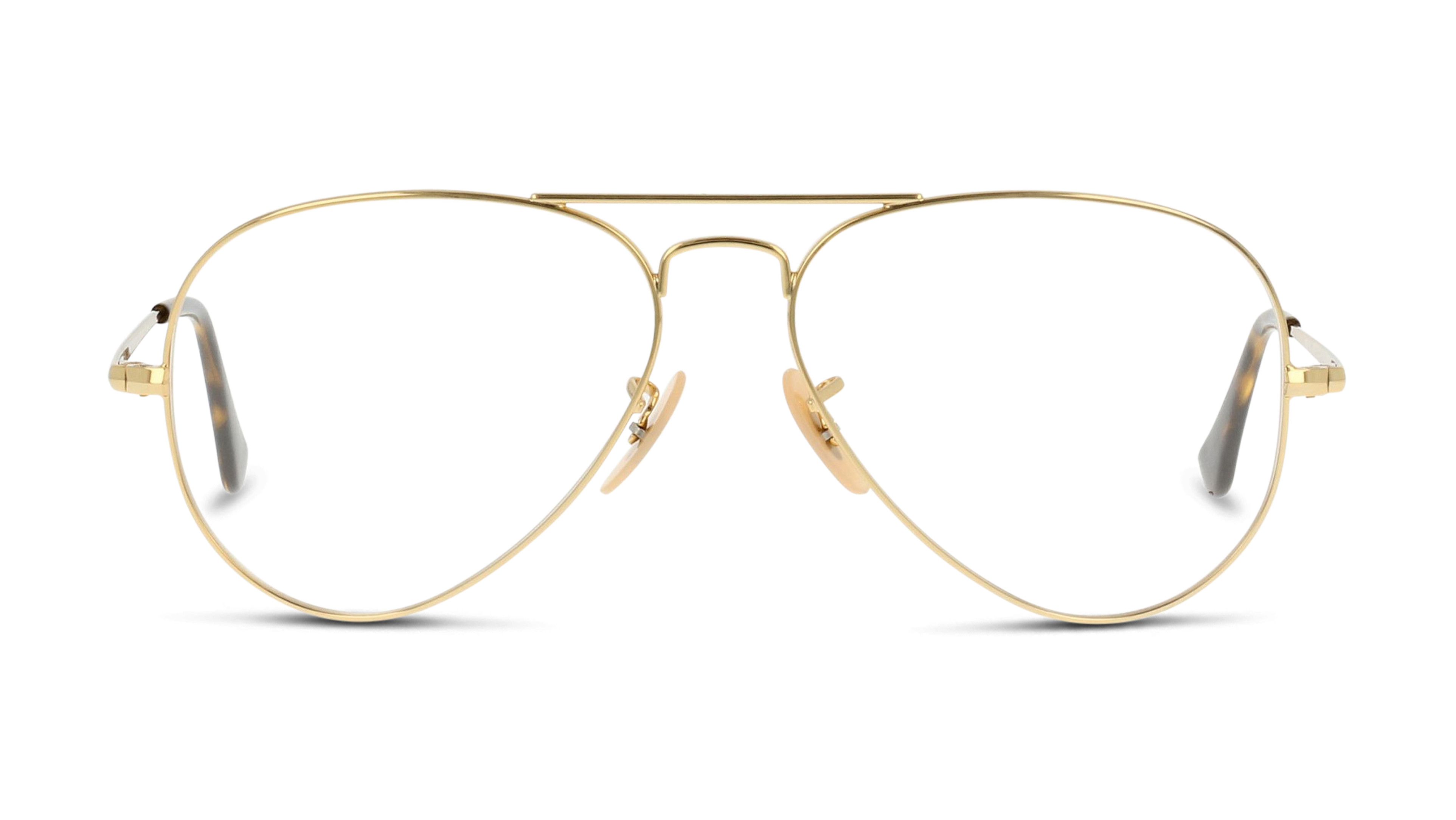 Front Ray-Ban AVIATOR 0RX6489 2500 Brille Goldfarben