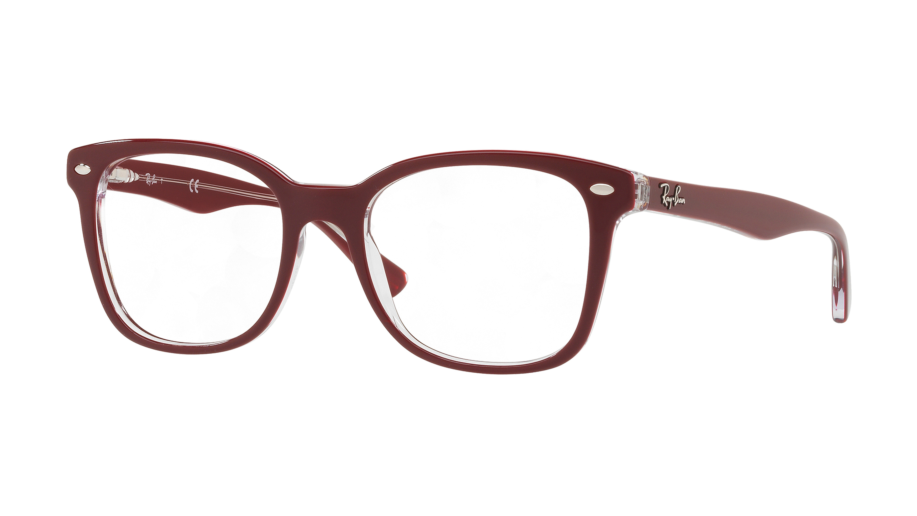 Angle_Left01 Ray-Ban OPTICS 0RX5285 5738 Brille Rot, Transparent