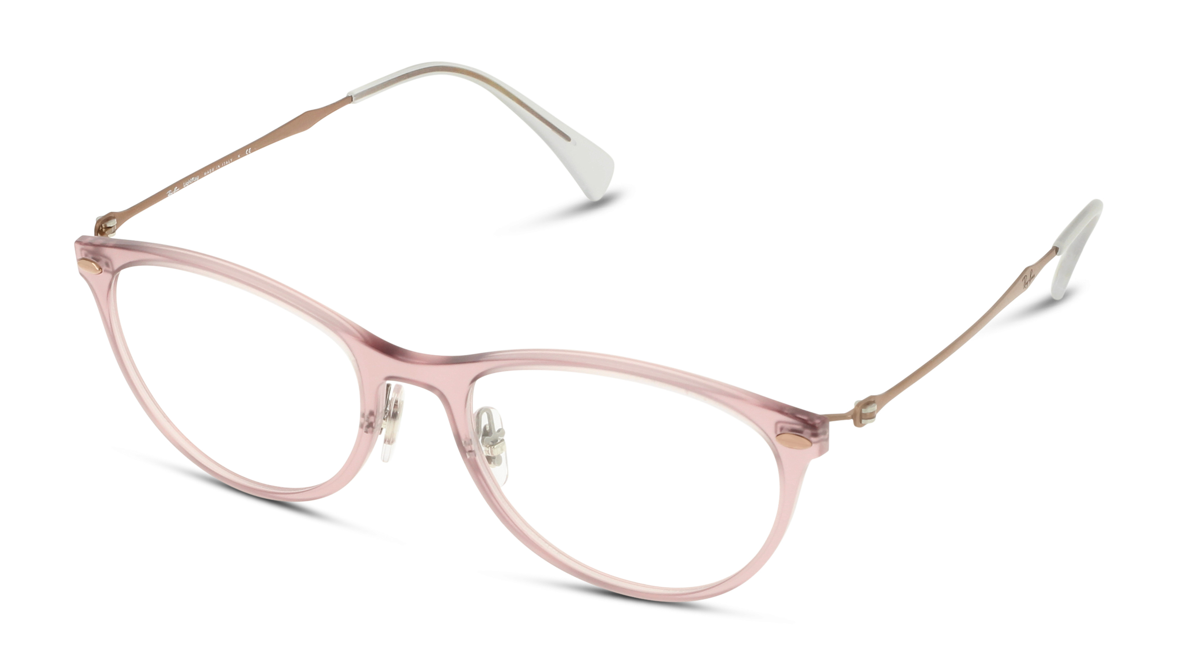 Angle_Left01 Ray-Ban 0RX7160 5868 Brille Lila, Transparent