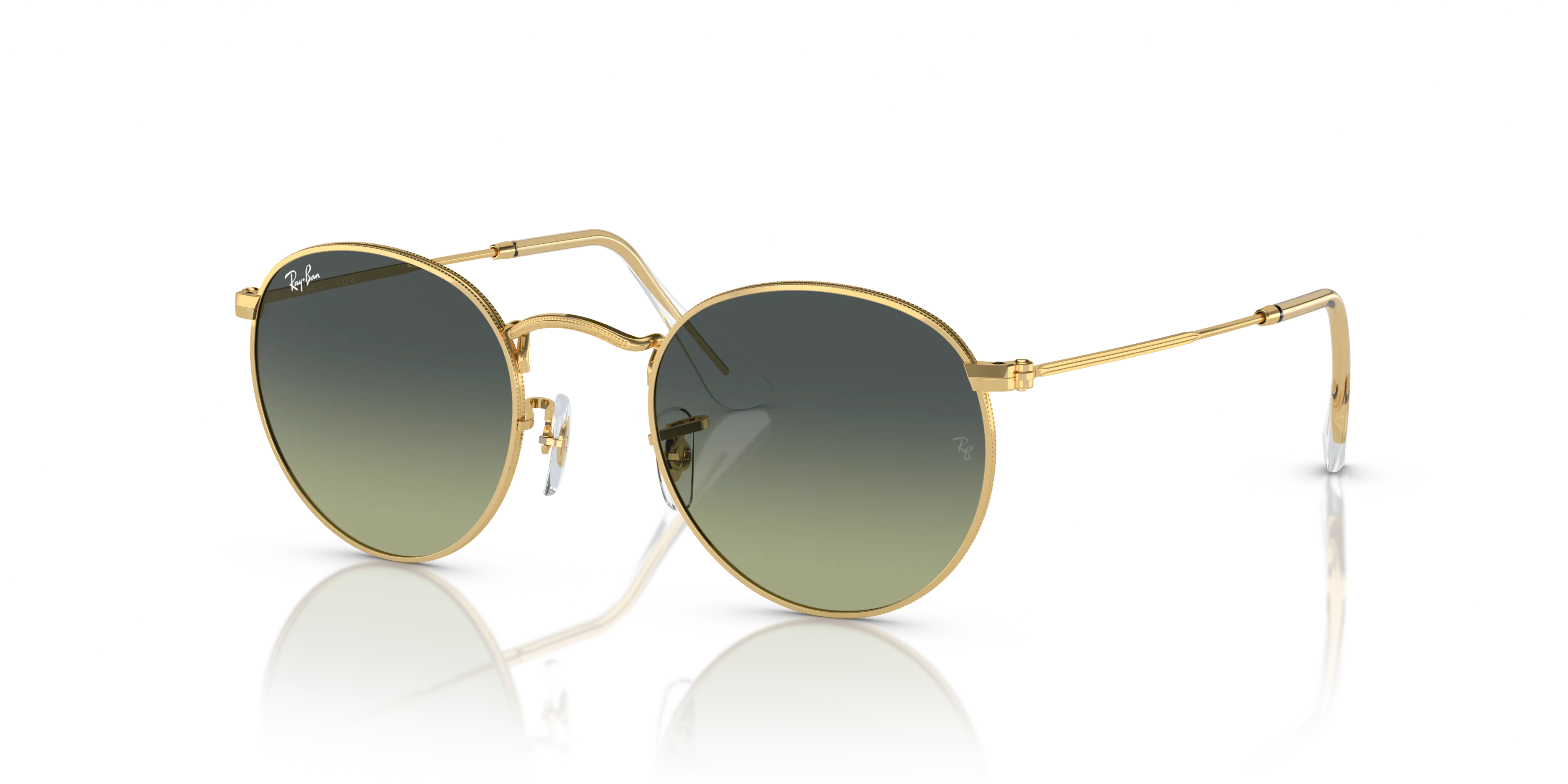 Angle_Left01, Ray-Ban Round Metal 0RB3447 001/BH Sonnenbrille