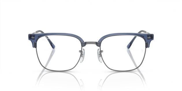 Front Ray-Ban NEW CLUBMASTER 0RX7216 8379 Brille Transparent, Blau