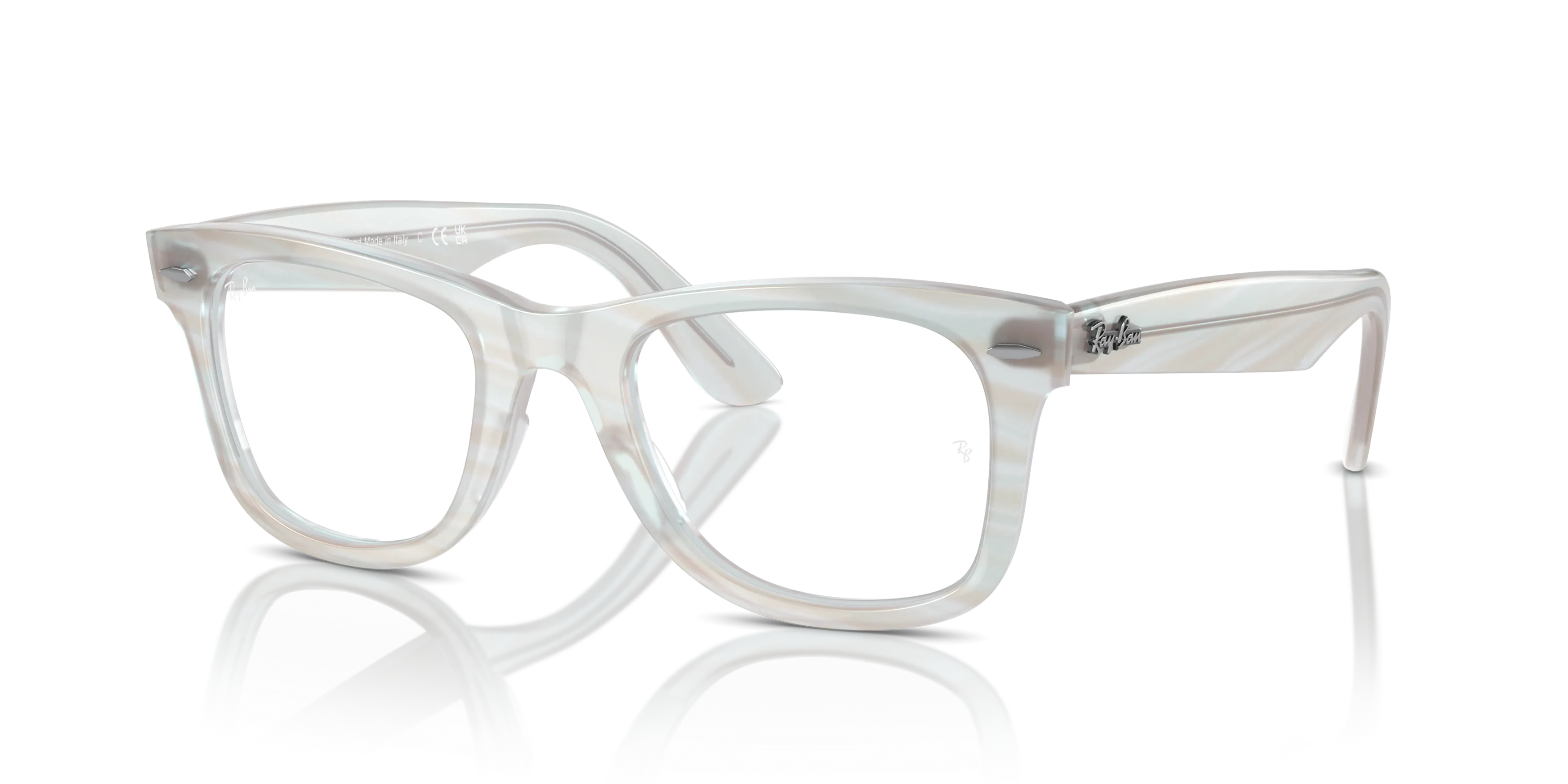 Angle_Left01, Ray-Ban Change Wayfarer Ease Optics 0RX4340V 8382 Light Blue Brille