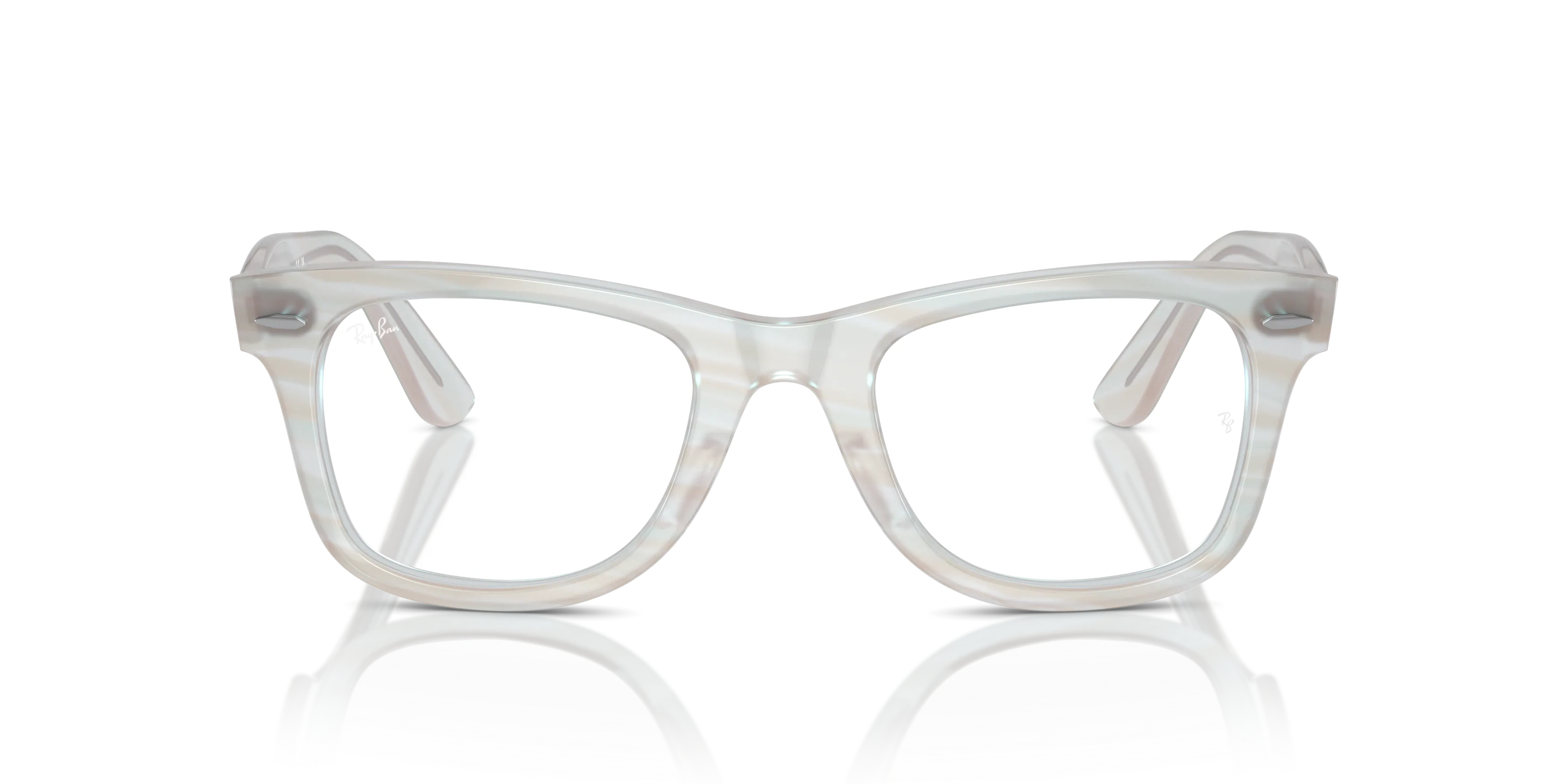 Front, Ray-Ban Change Wayfarer Ease Optics 0RX4340V 8382 Light Blue Brille