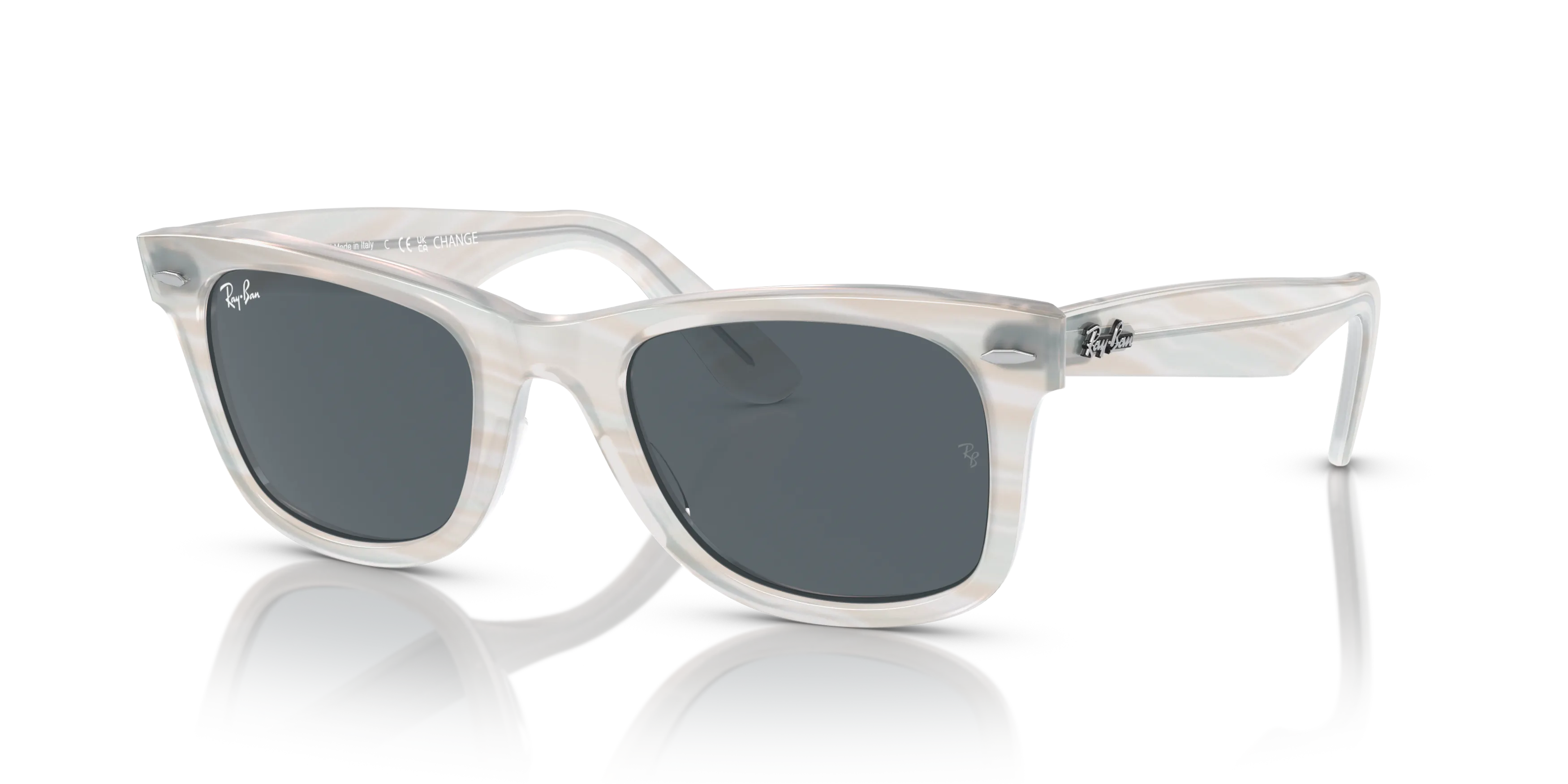 Angle_Left01, Ray-Ban Change Original Wayfarer 0RB2140 1407R5 Light Blue Sonnenbrille