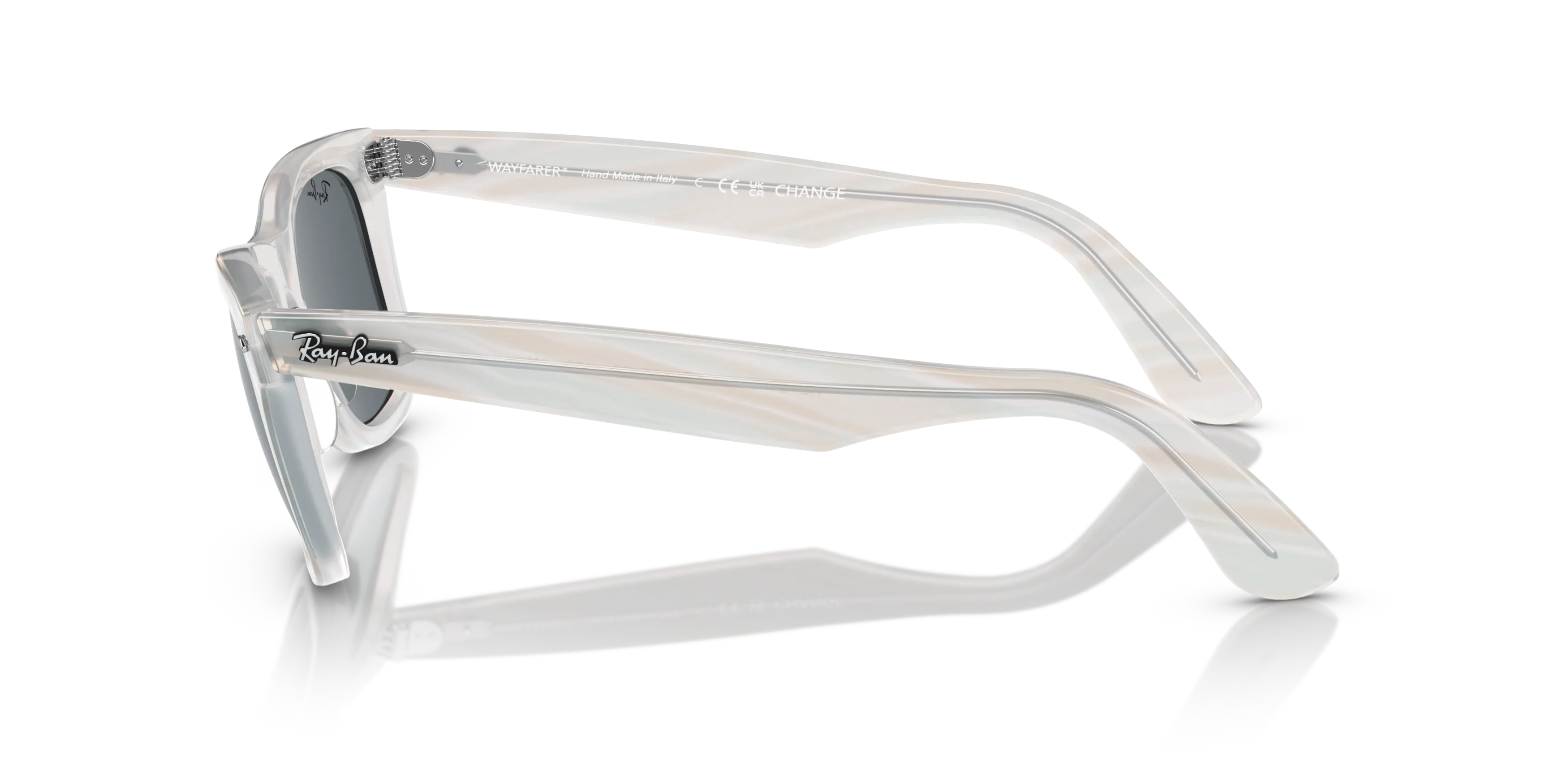 Angle_Left02, Ray-Ban Change Original Wayfarer 0RB2140 1407R5 Light Blue Sonnenbrille