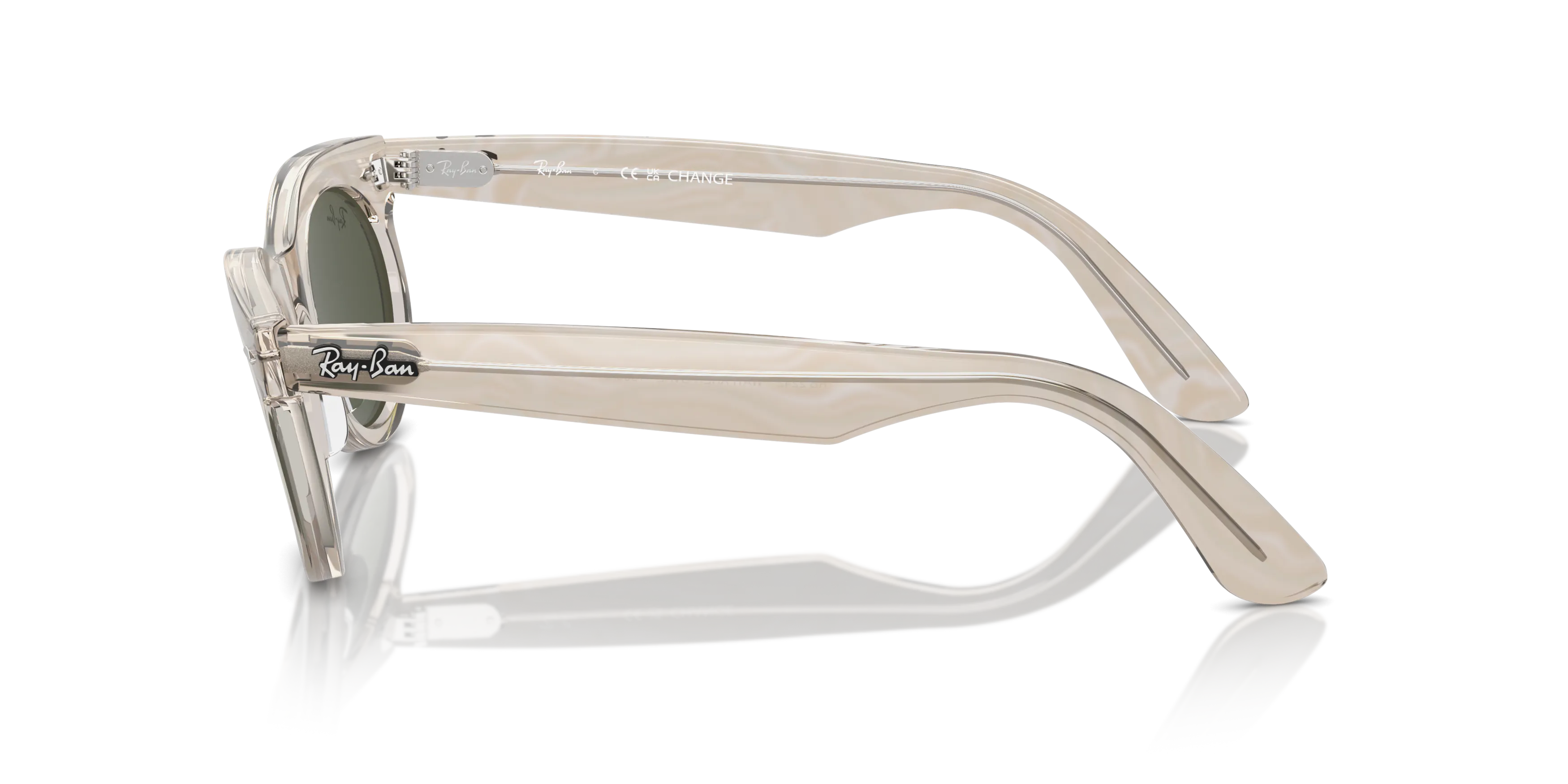 Angle_Left02, Ray-Ban Change Wayfarer Oval 0RB2242 138331 Grey Sonnenbrille