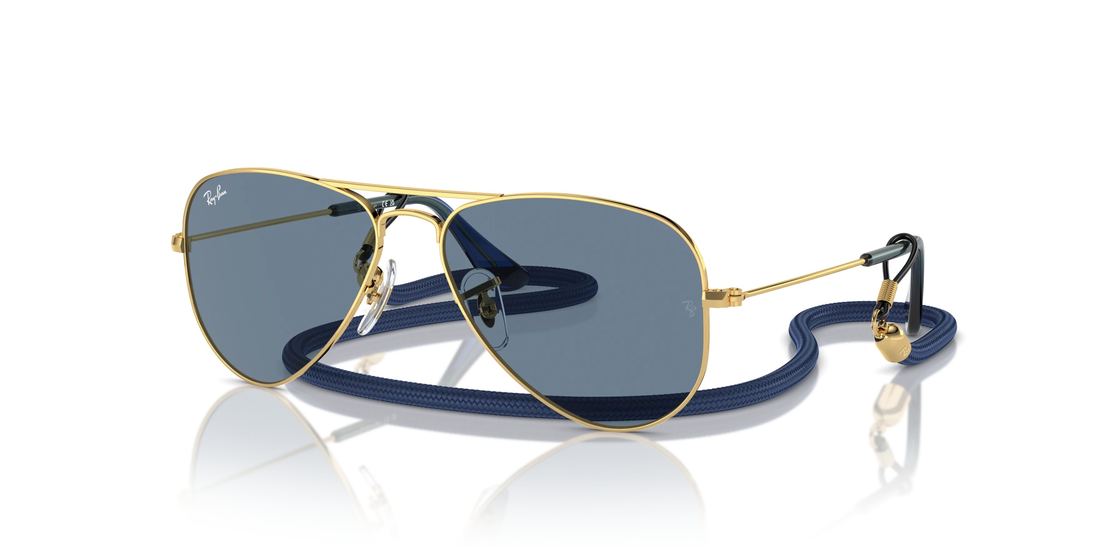 Angle_Left01, Ray-Ban Aviator Kids 0RJ9506S 223/1U Sonnenbrille