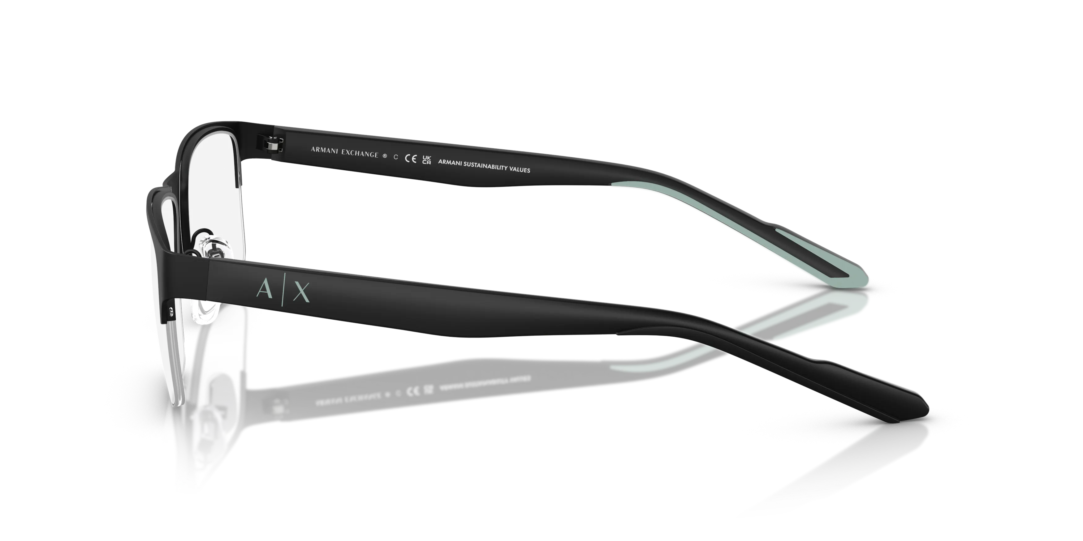 Angle_Left02, Armani Exchange AX1068 0AX1068 6000 Brille