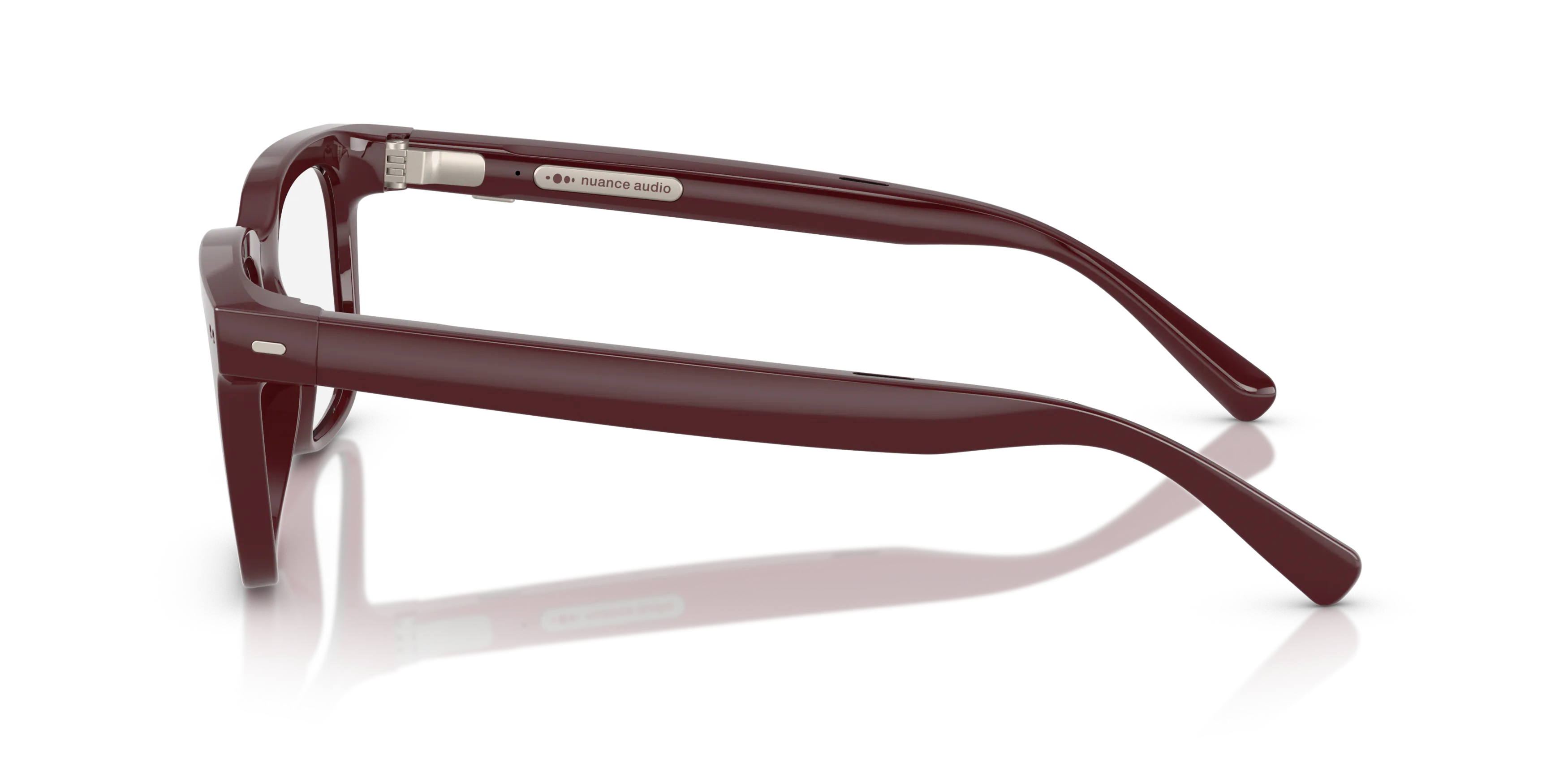 Angle_Left02, Nuance Audio Hörbrille SQUARE 54 0AW5001 03 Burgunder glänzend Hörbrille