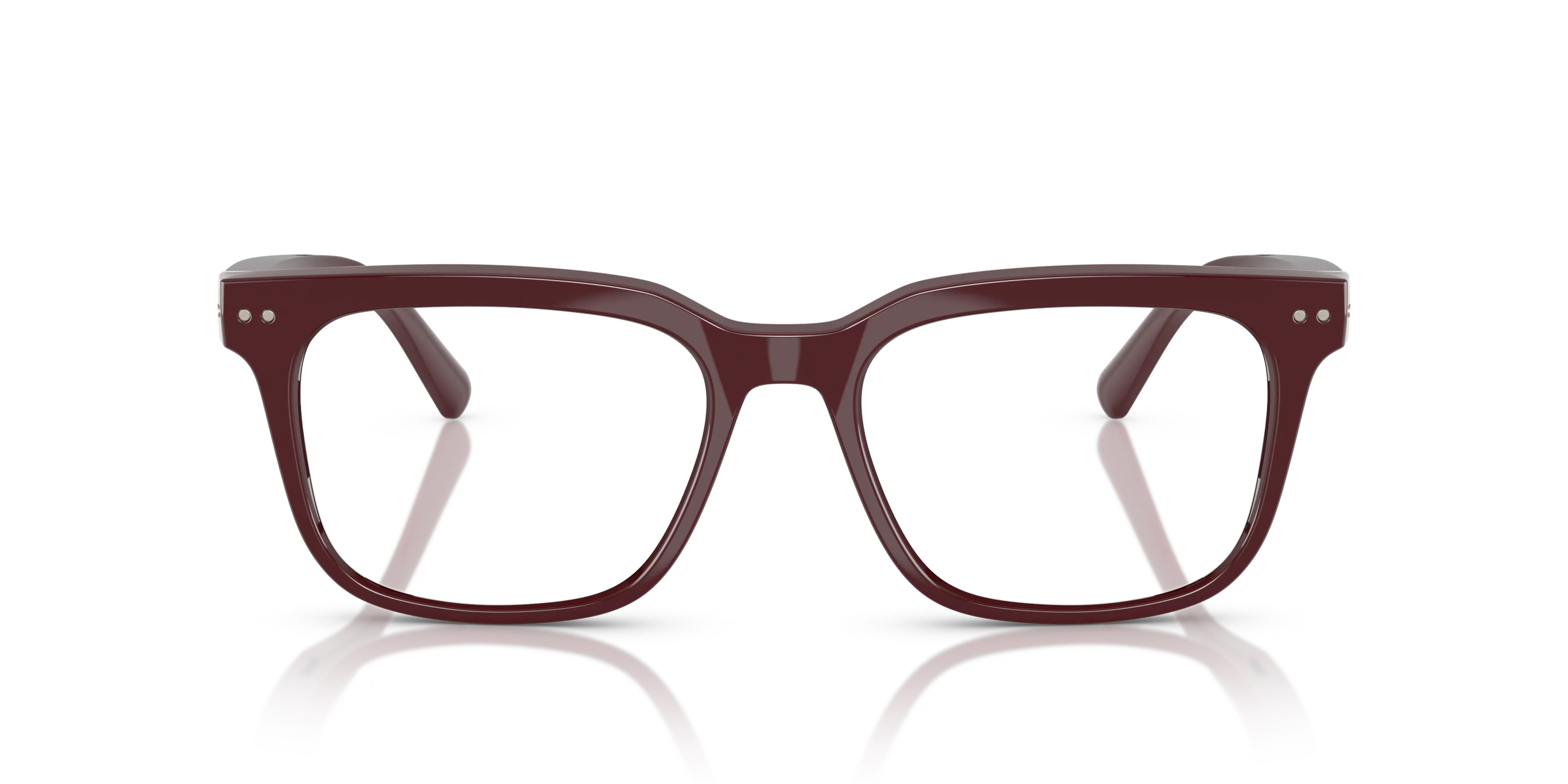 Front, Nuance Audio Hörbrille SQUARE 54 0AW5001 03 Burgunder glänzend Hörbrille