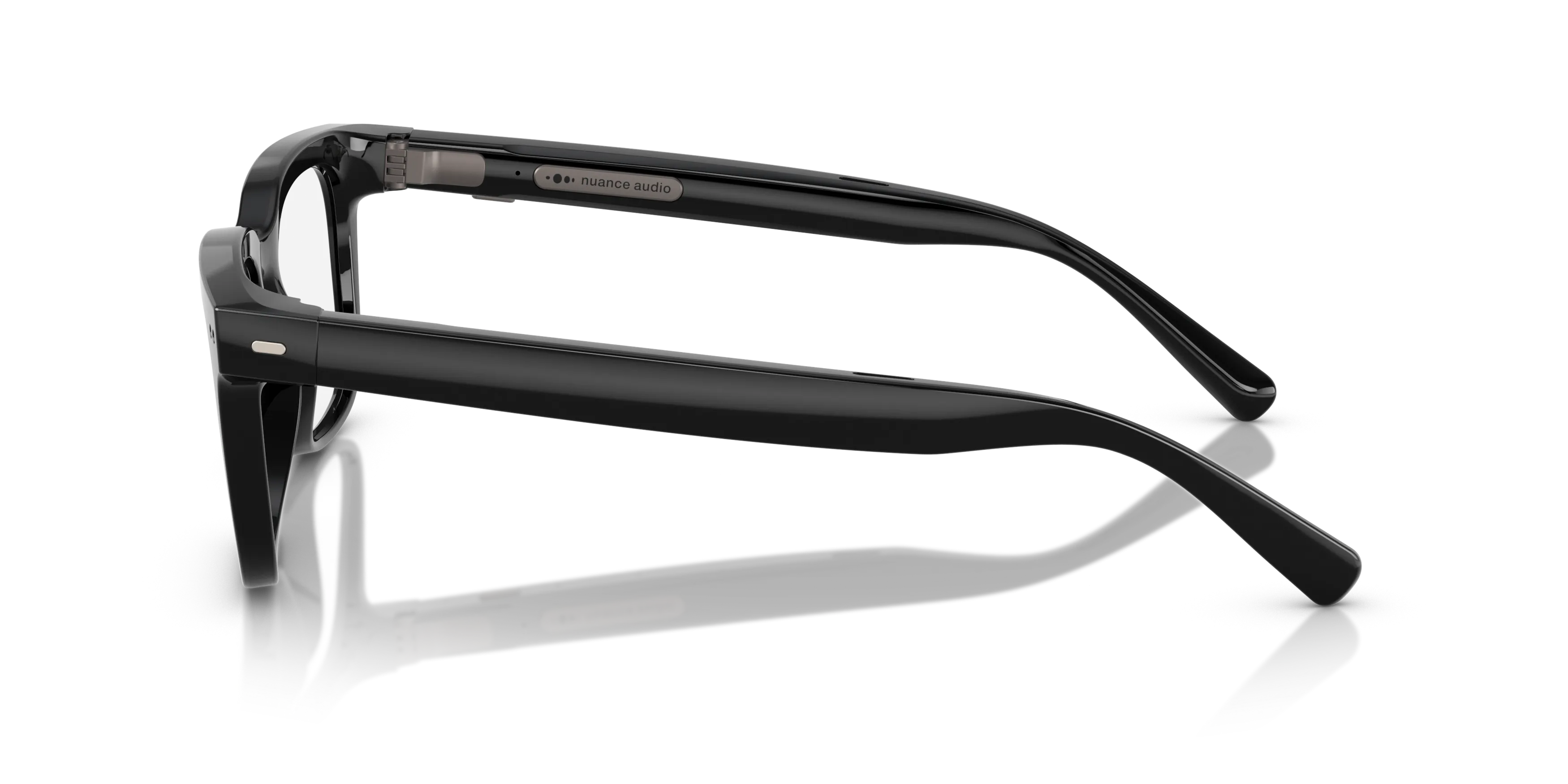 Angle_Left02, Nuance Audio Hörbrille SQUARE 54 0AW5001 06 Schwarz glänzend Hörbrille