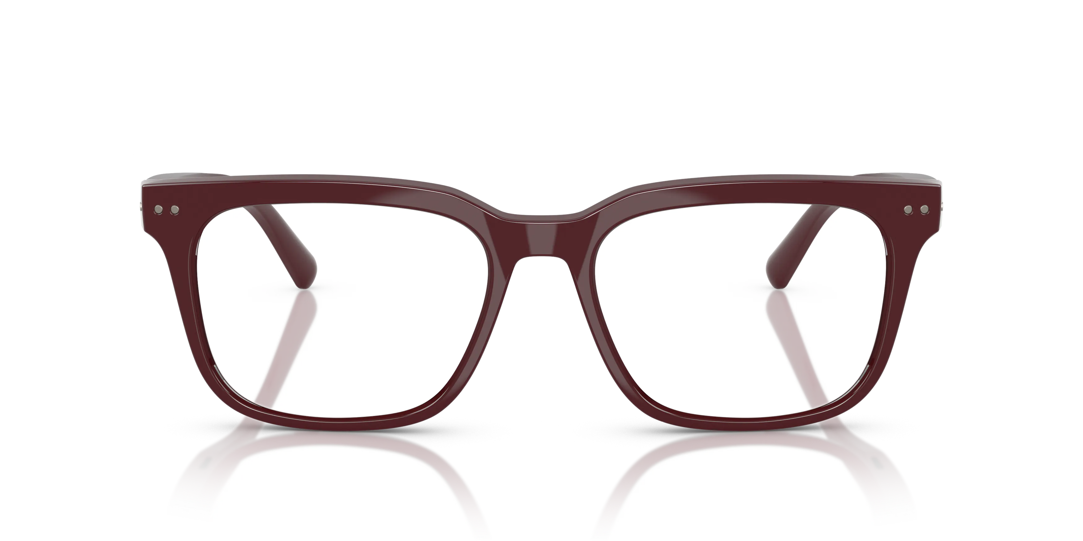 Front, Nuance Audio Hörbrille SQUARE 56 0AW5004 03 Burgunder glänzend Hörbrille