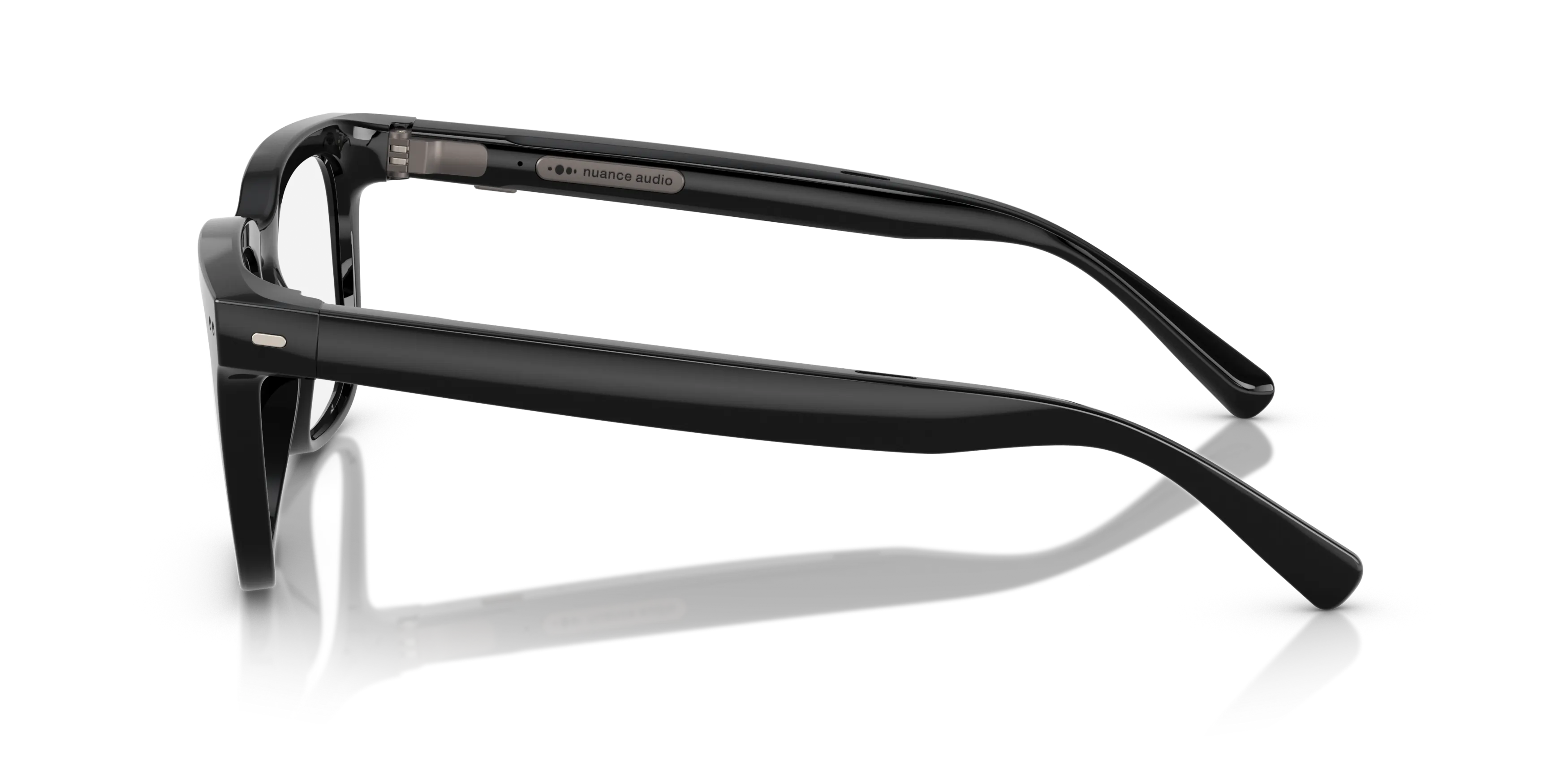 Angle_Left02, Nuance Audio Hörbrille SQUARE 56 0AW5004 06 Schwarz glänzend Hörbrille