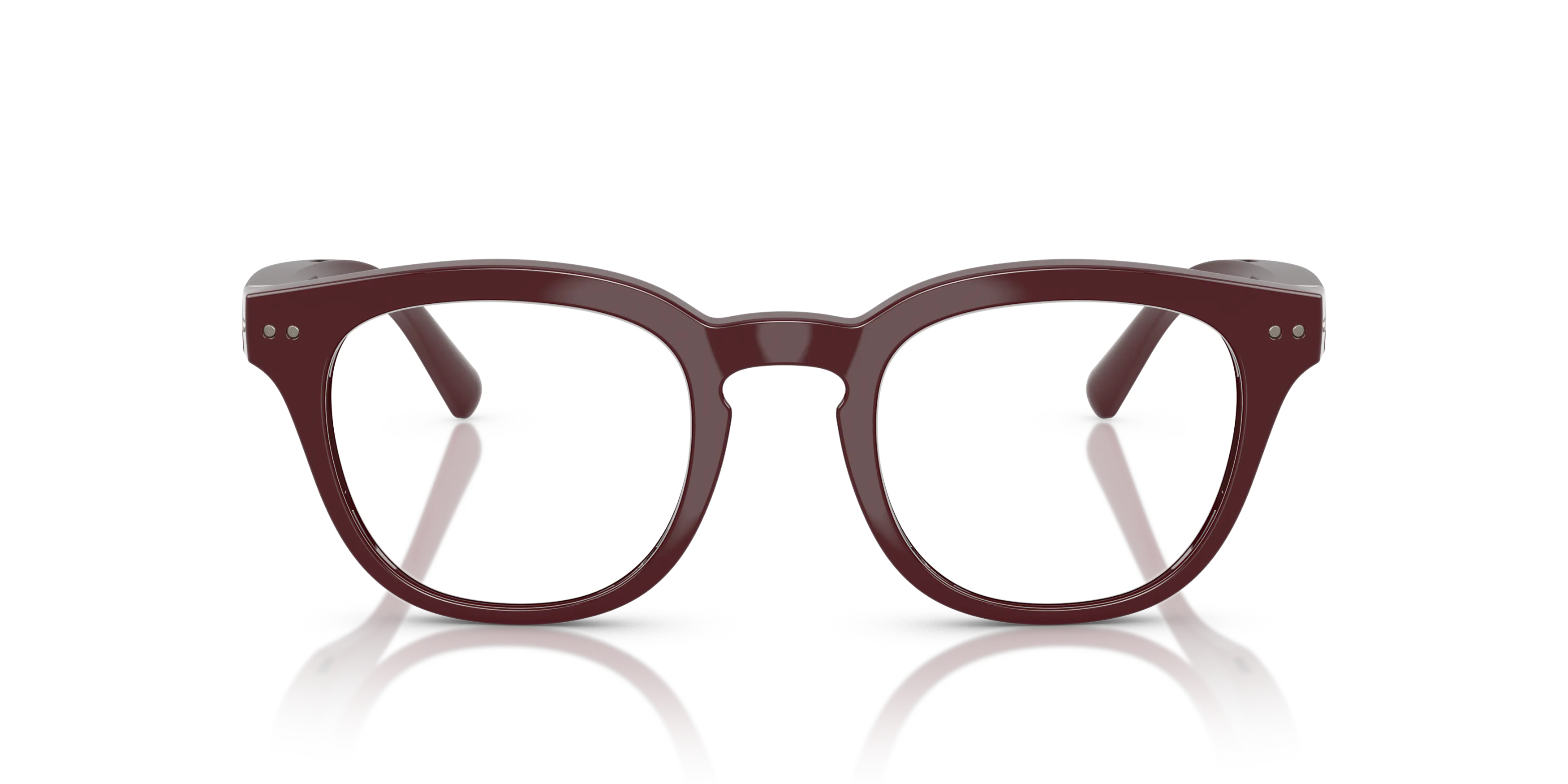 Front, Nuance Audio Hörbrille PANTHOS 48 0AW5002 03 Burgunder glänzend Hörbrille