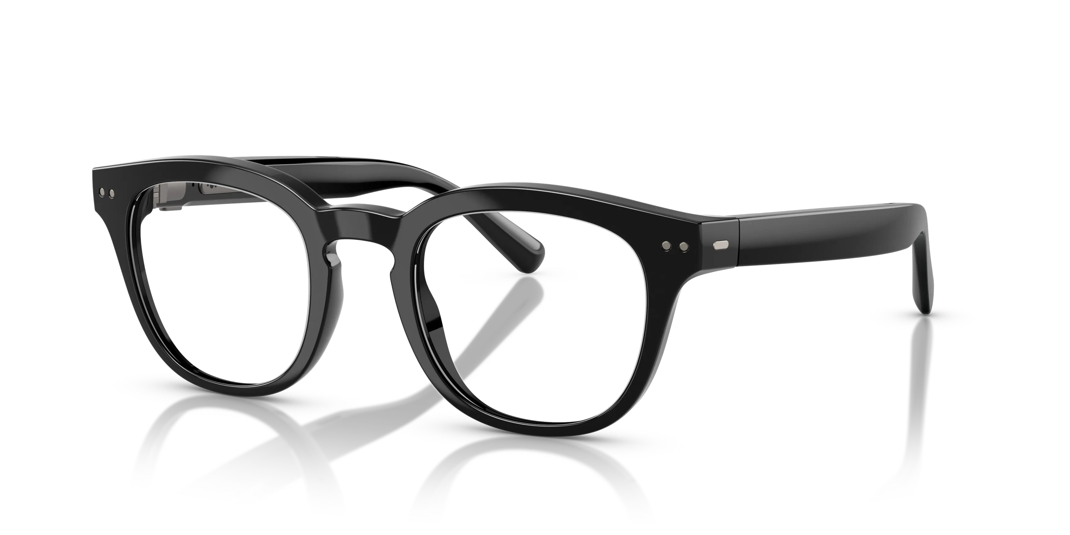 Angle_Left01, Nuance Audio Hörbrille PANTHOS 48 0AW5002 06 Schwarz glänzend Hörbrille
