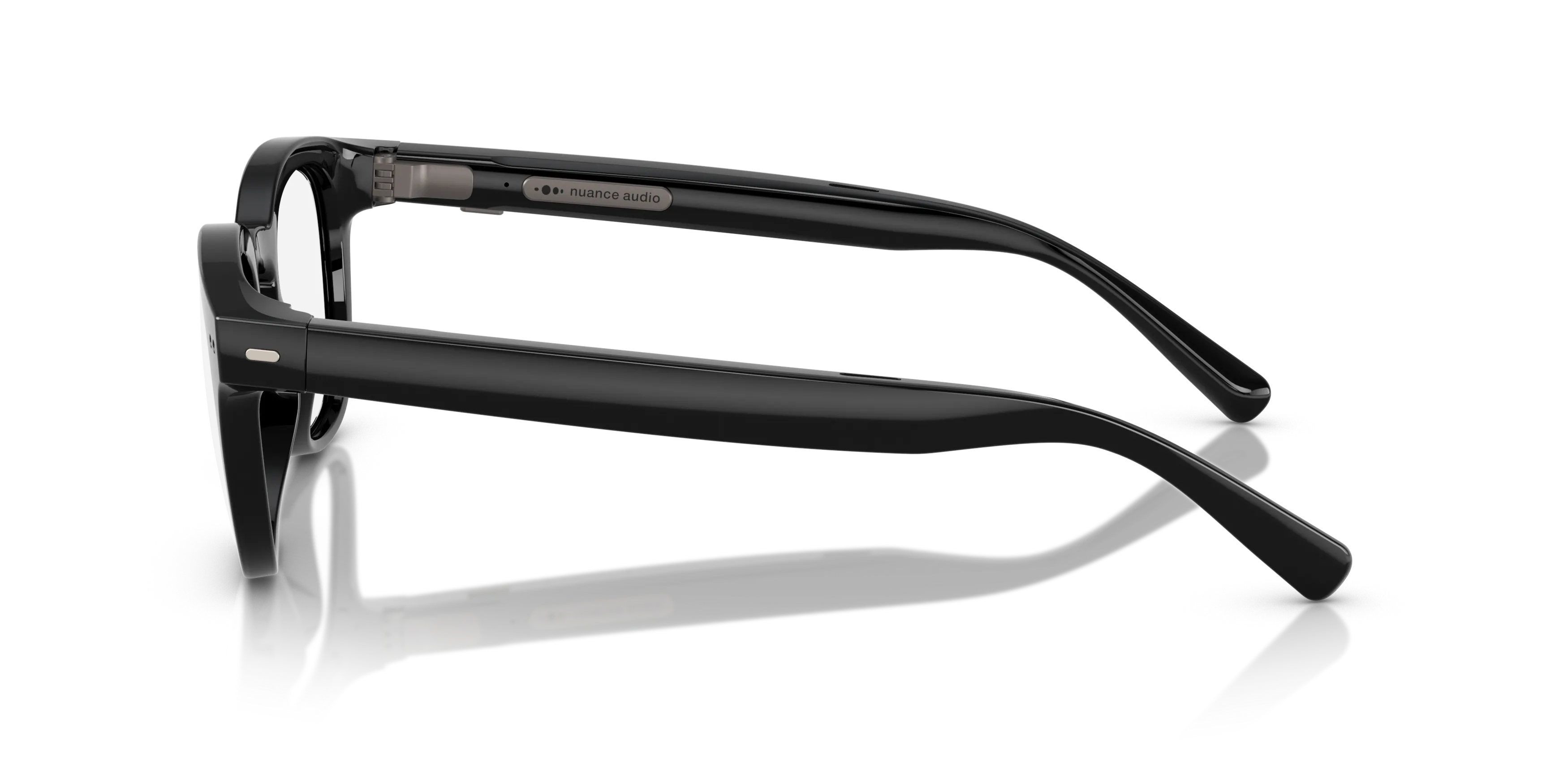 Angle_Left02, Nuance Audio Hörbrille PANTHOS 48 0AW5002 06 Schwarz glänzend Hörbrille