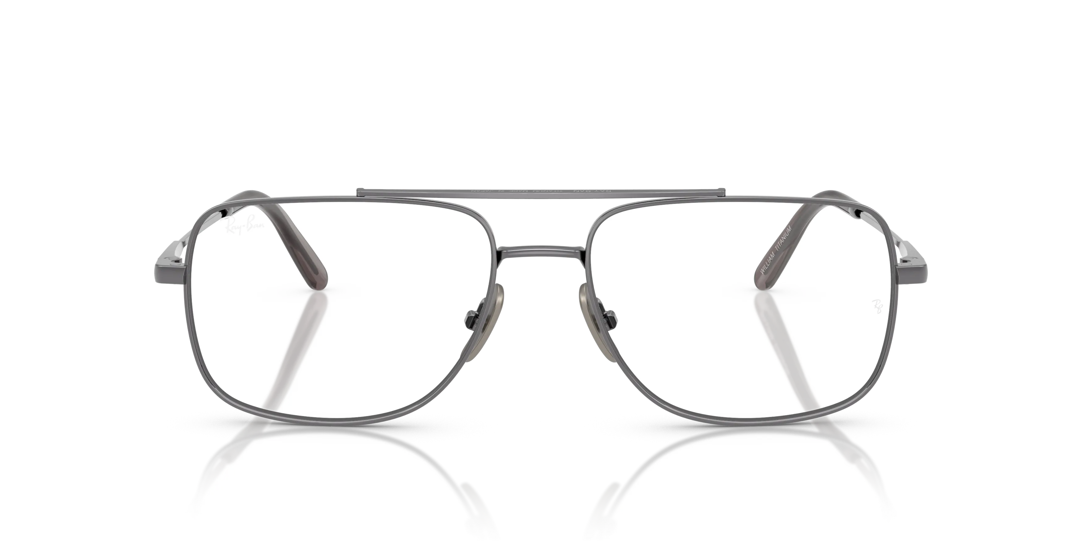 Front, Ray-Ban William Titanium Optics 0RX8797 1000 Brille