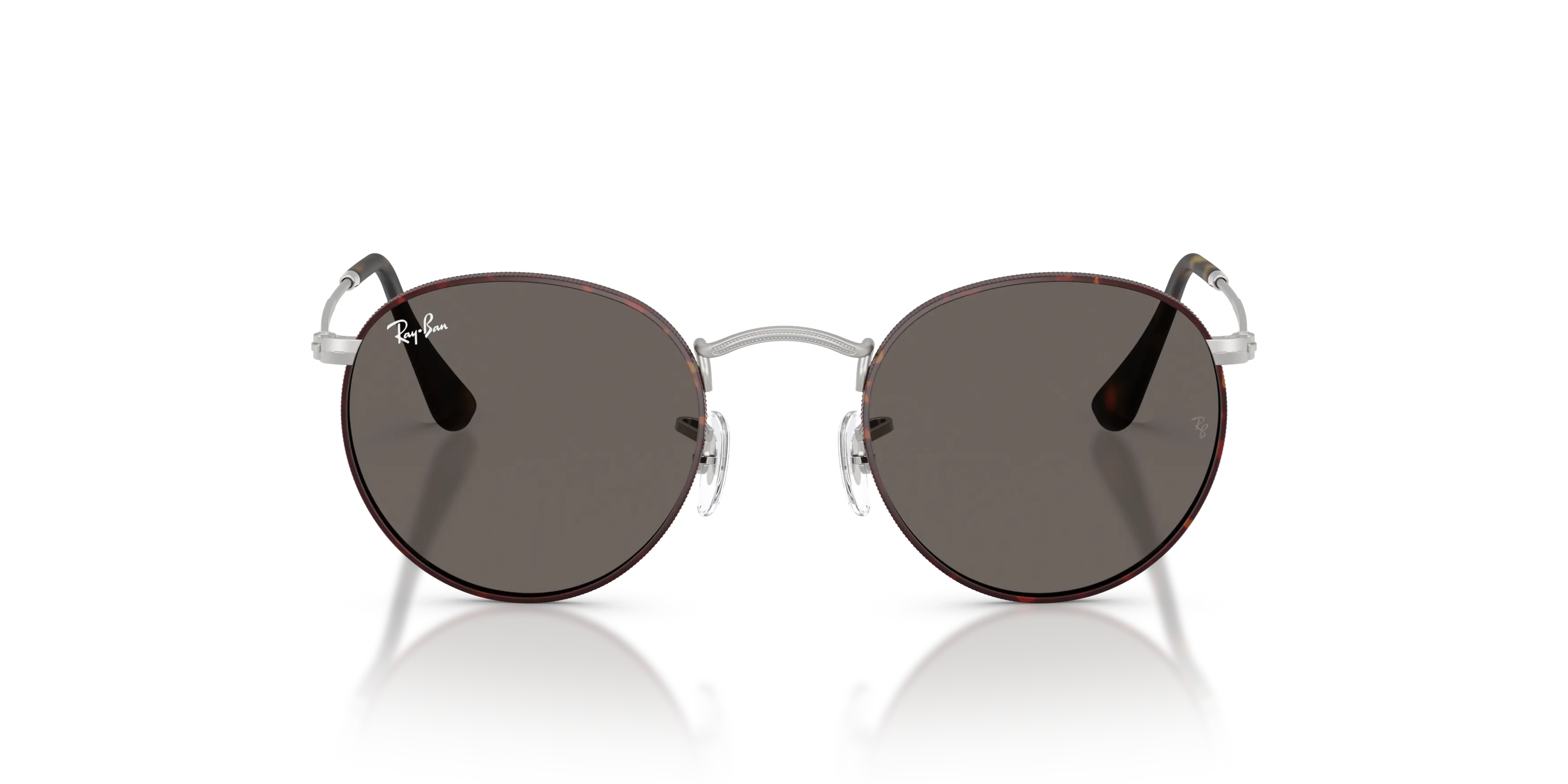Front, Ray-Ban Round Metal 0RB3447 9277B1 Sonnenbrille